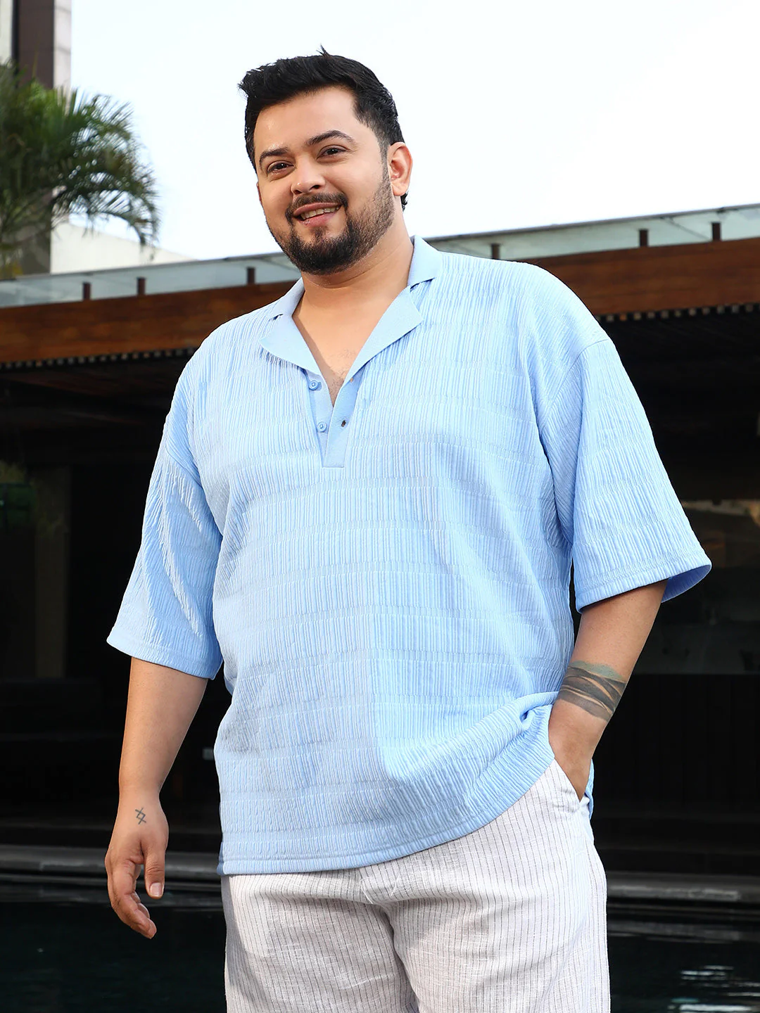 Bubble Cuban Polo T-Shirt - Image 2