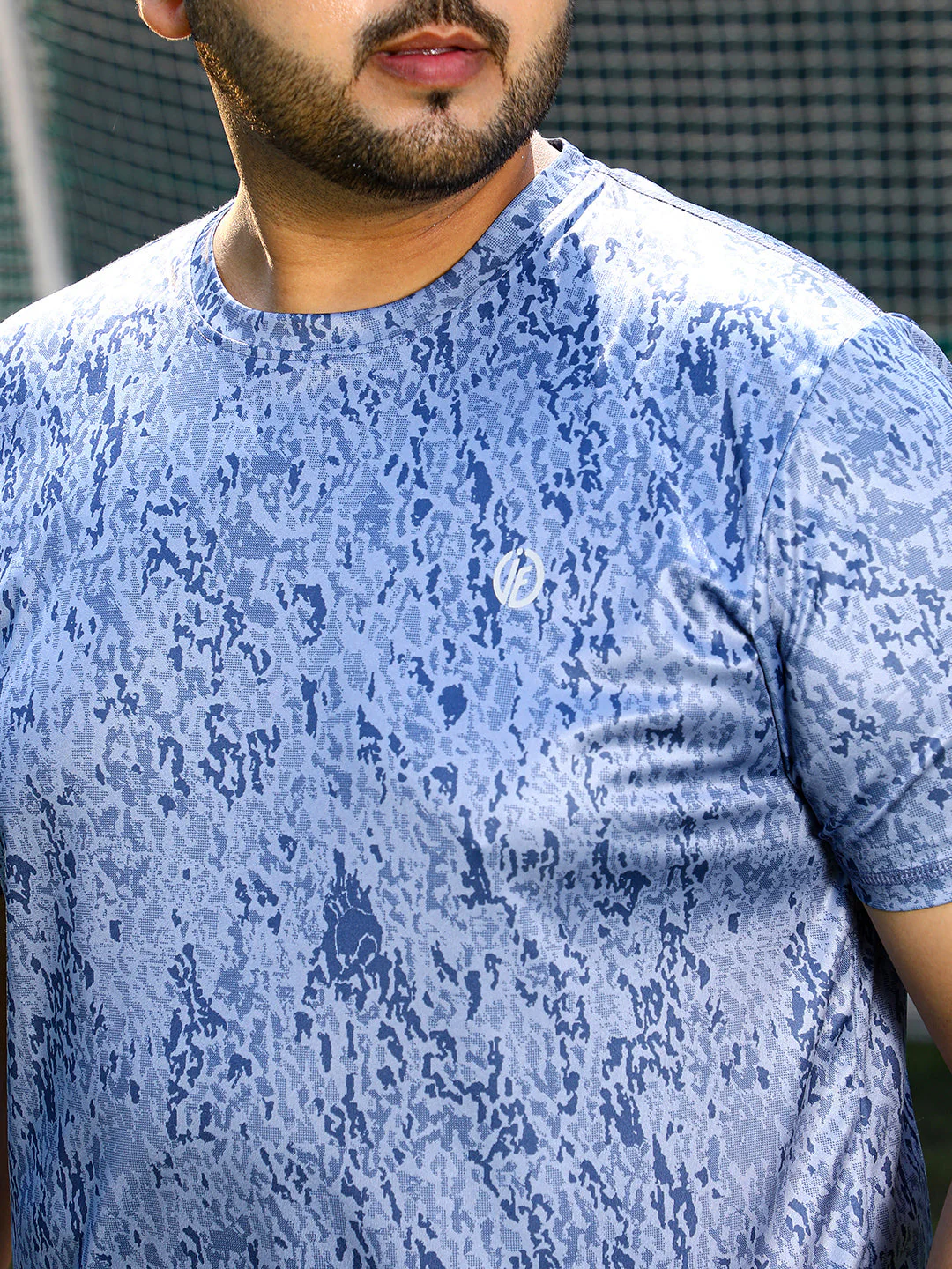 Abstract Print Activewear T-Shirt - Image 7