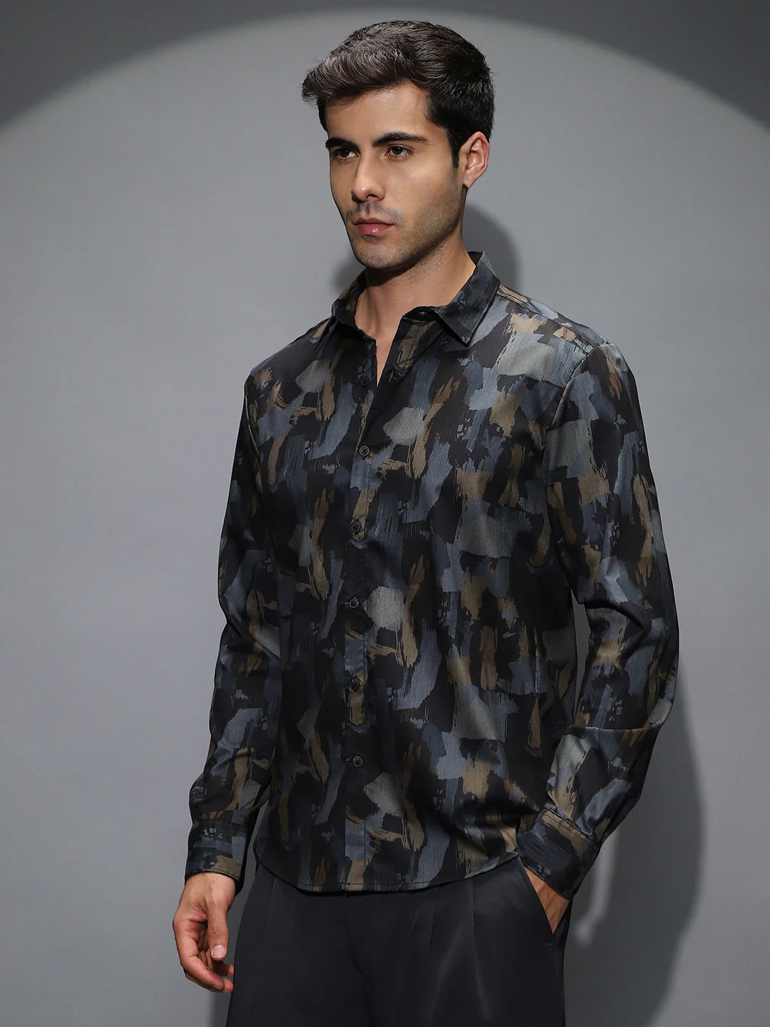 Fray-Stroke Imprint Shirt - Image 2