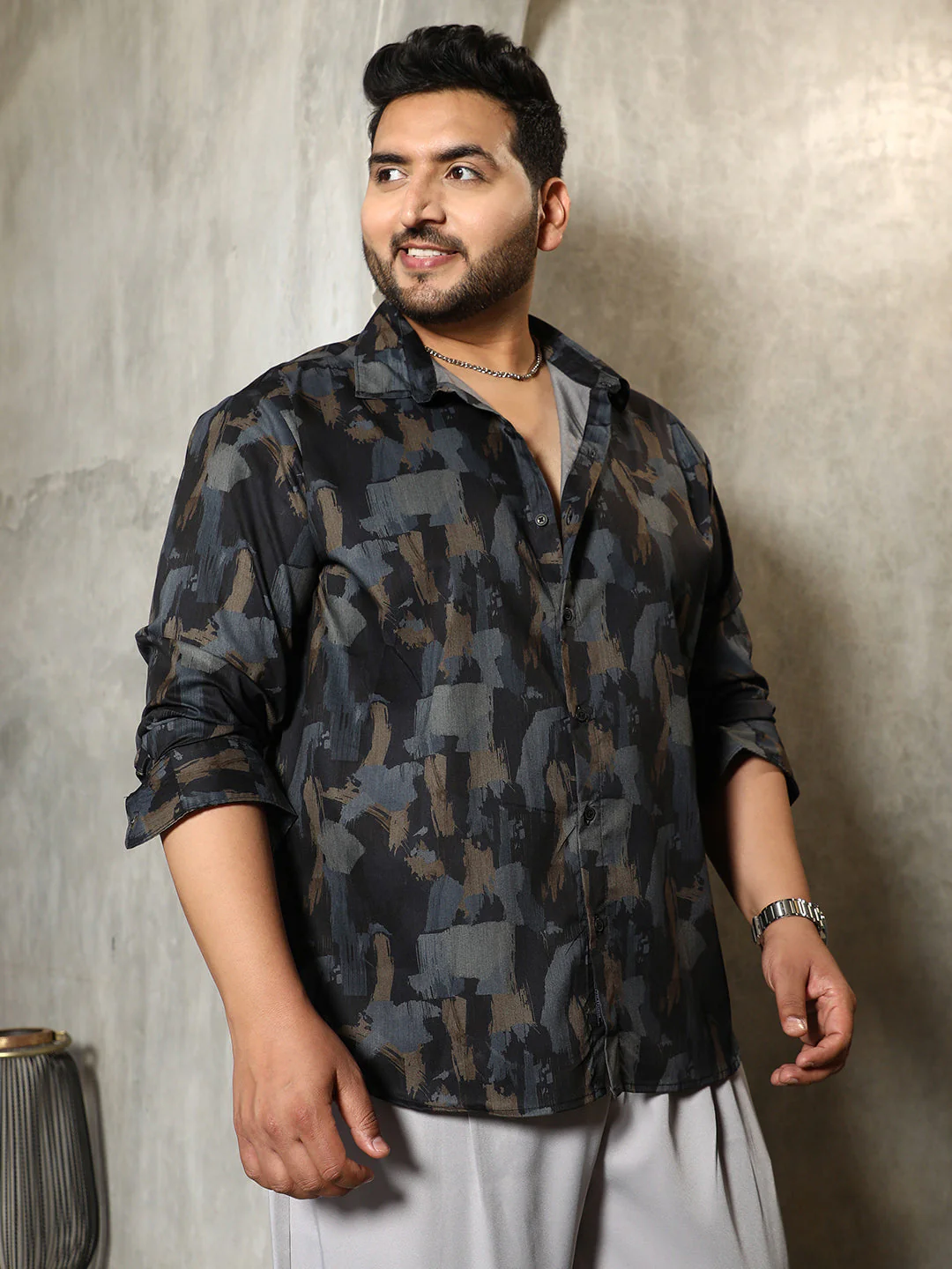 Fray-Stroke Imprint Shirt - Image 3