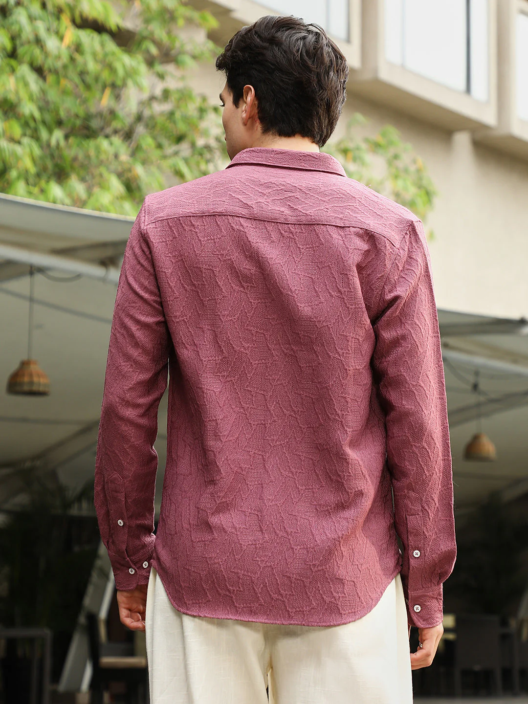 Geo-Abstract Jacquard Shirt - Image 4