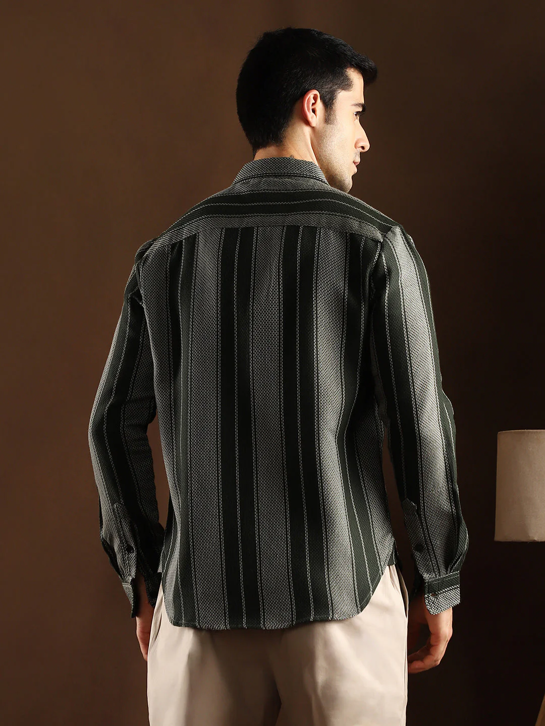 Multitrack-Striped Regular Shirt - Image 4