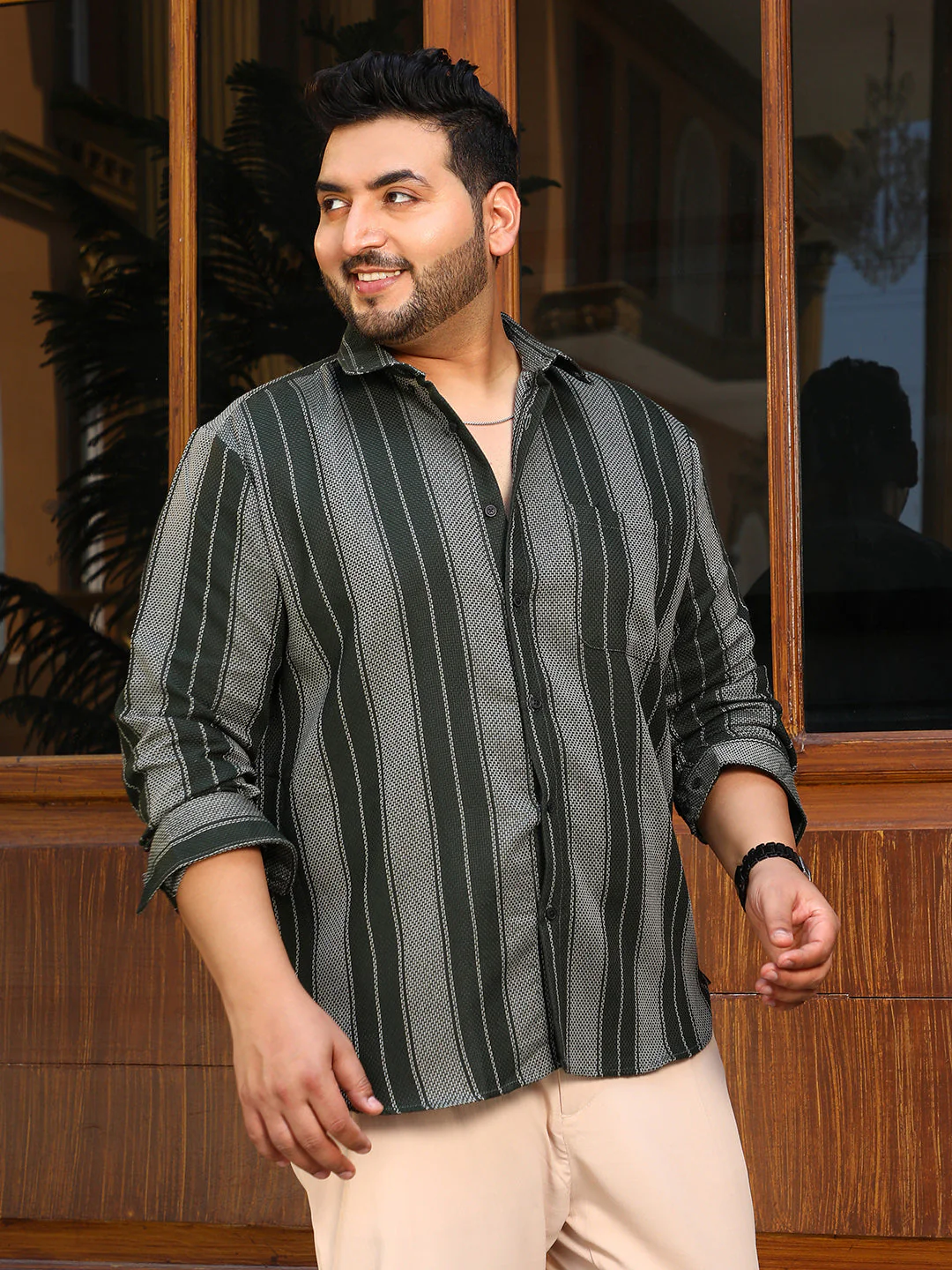 Multitrack-Striped Regular Shirt - Image 3