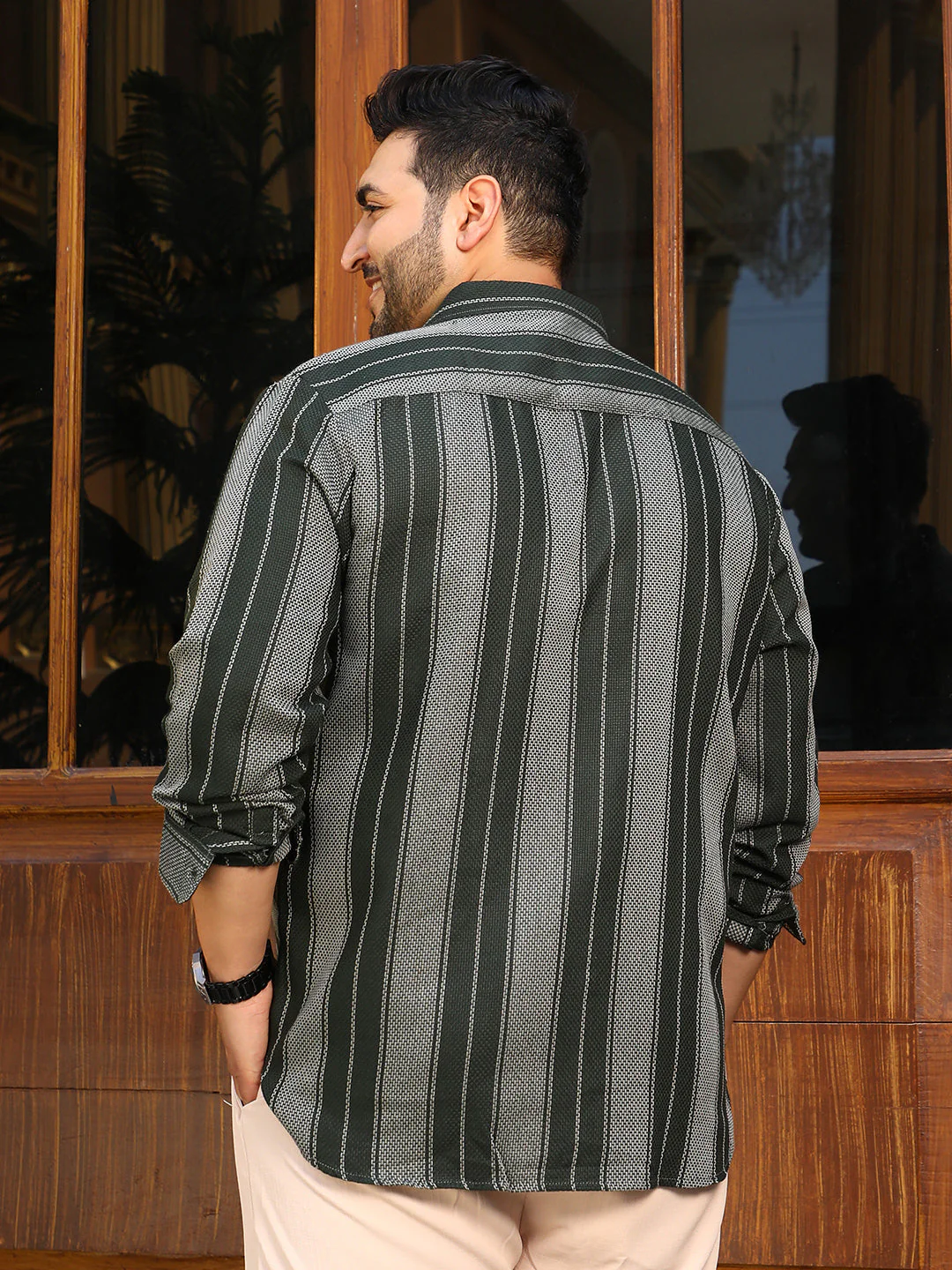 Multitrack-Striped Regular Shirt - Image 4