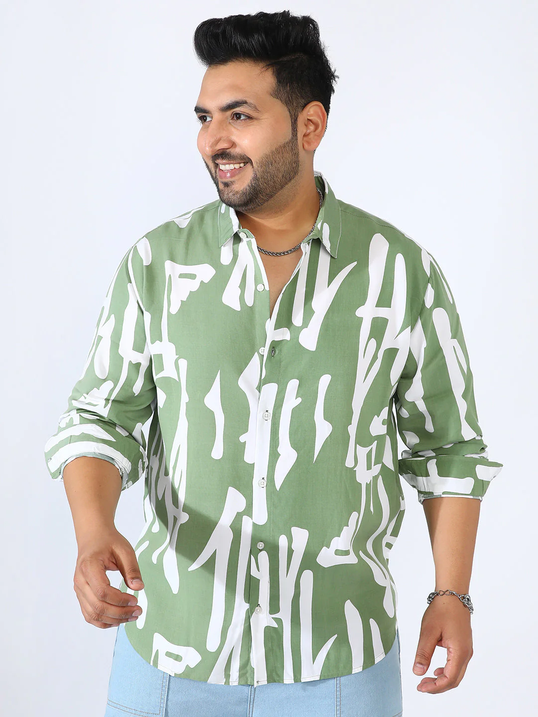 Abstract Print Shirt - Image 2