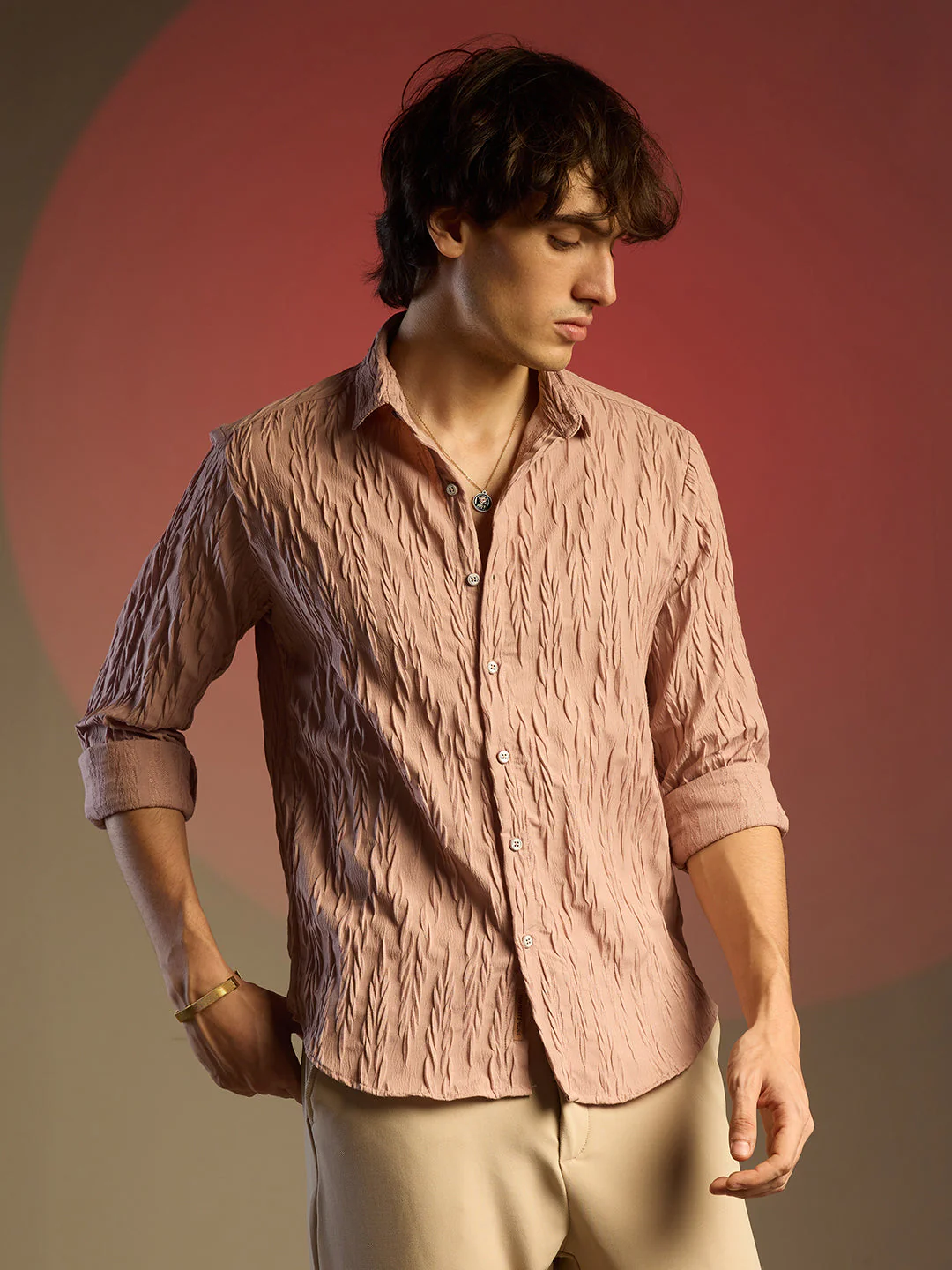 Grain-Textured Shirt - Image 3