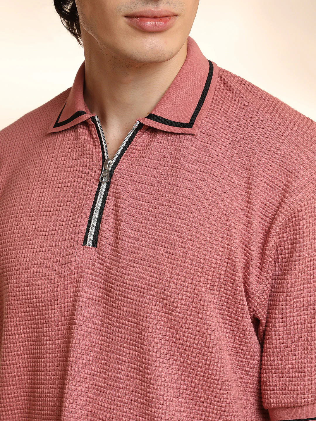 Micro-Waffle Polo T-Shirt - Image 7