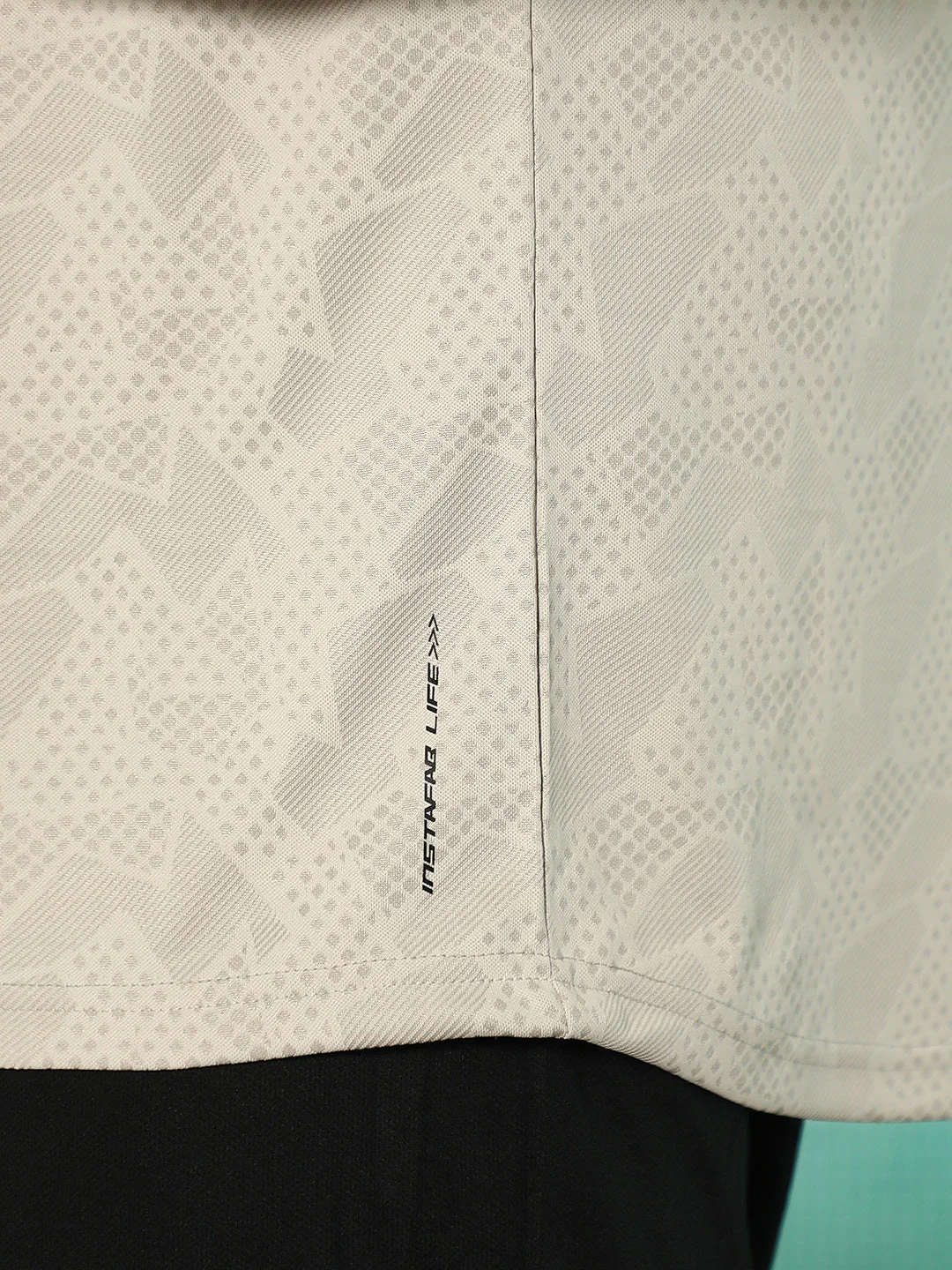 Abstract-Imprint Activewear T-Shirt - Image 8