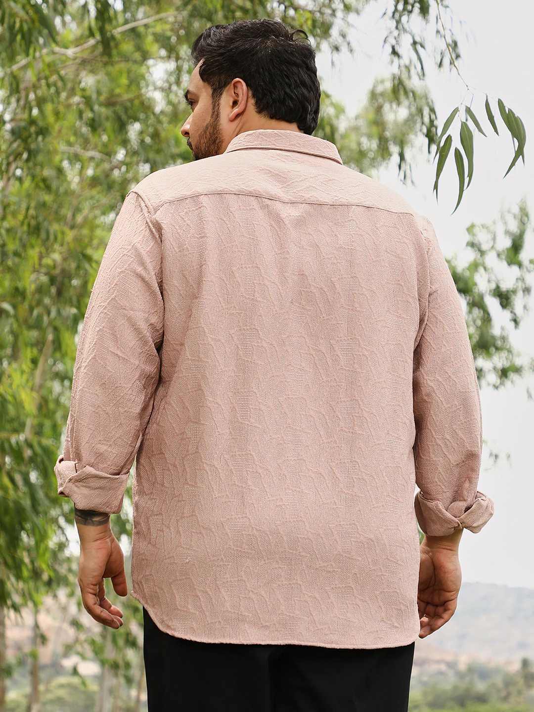 Geo-Abstract Jacquard Shirt - Image 4