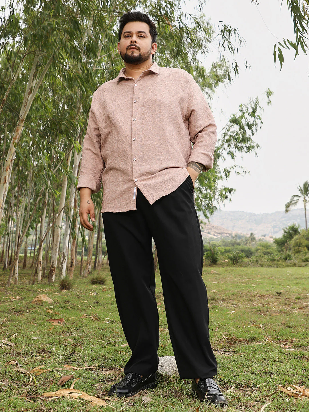 Geo-Abstract Jacquard Shirt - Image 5
