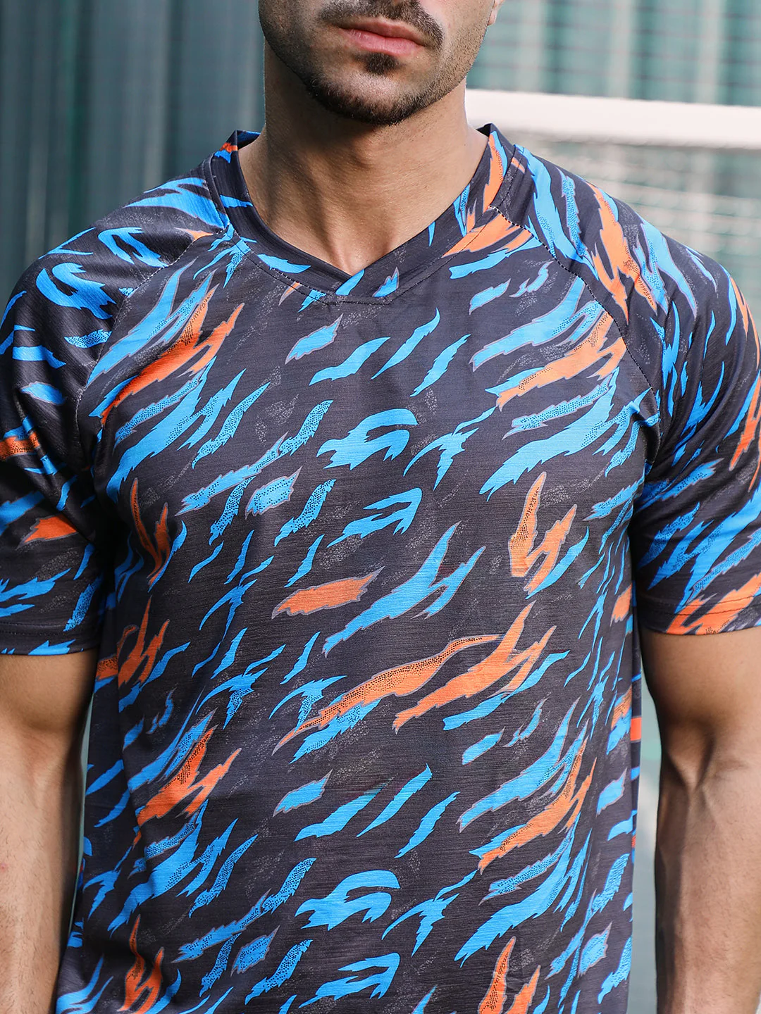 Block-Swirl Activewear T-Shirt - Image 7