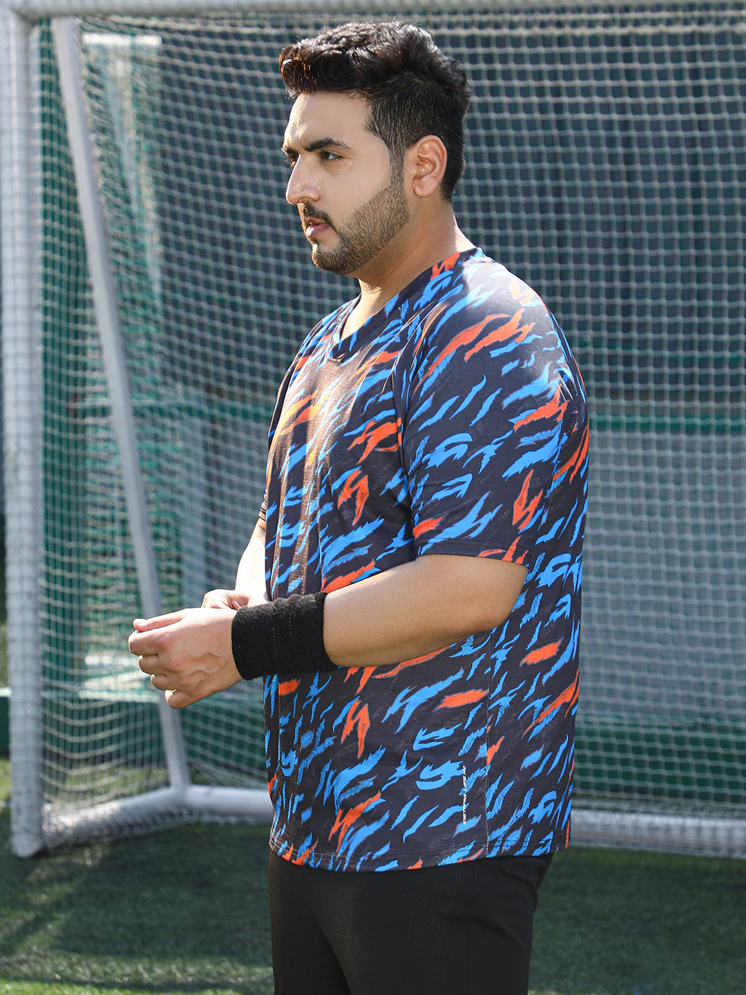 Block-Swirl Activewear T-Shirt - Image 3