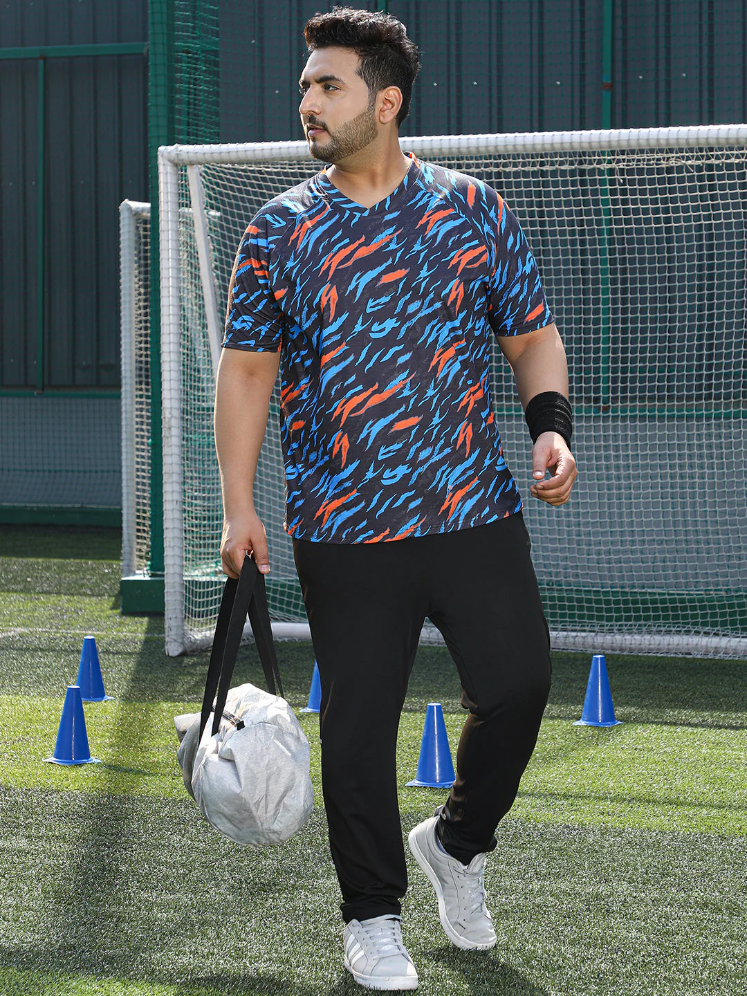 Block-Swirl Activewear T-Shirt - Image 6