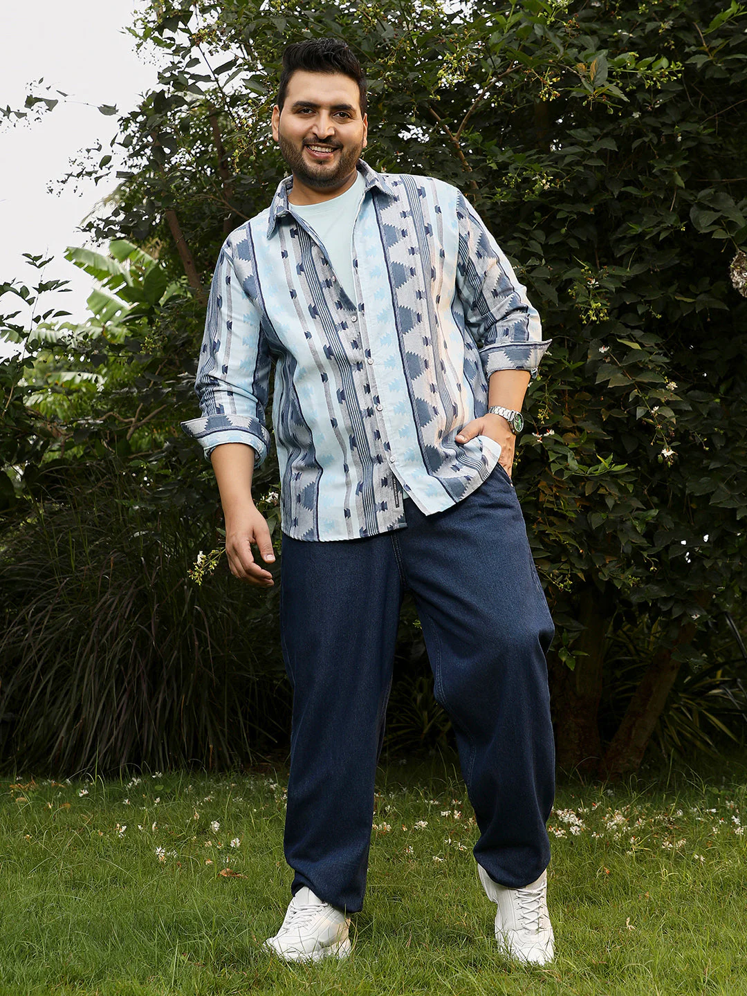 Geometric-Alaska Jacquard Shirt - Image 5