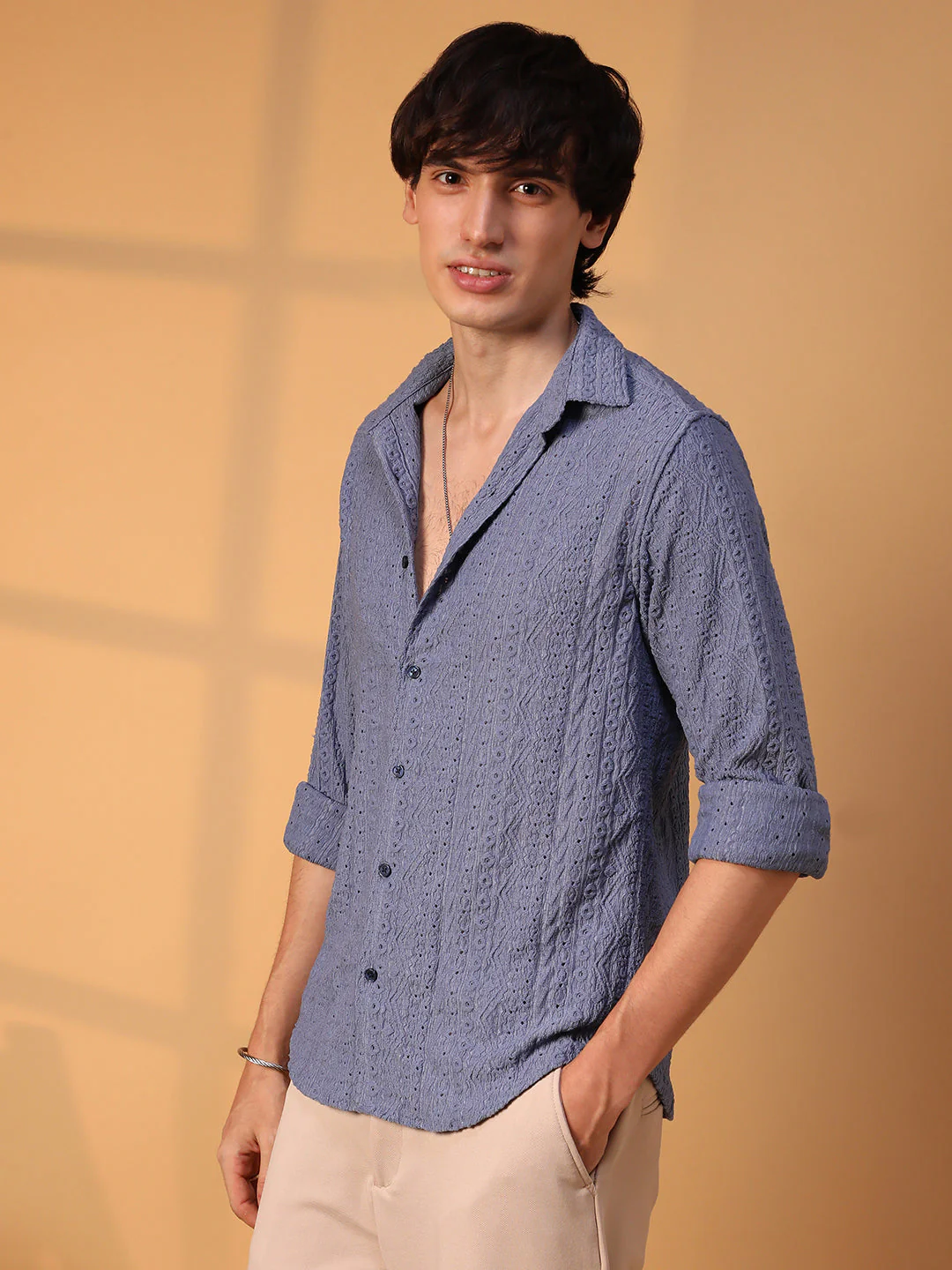 Aztec-Textured Shirt - Image 3