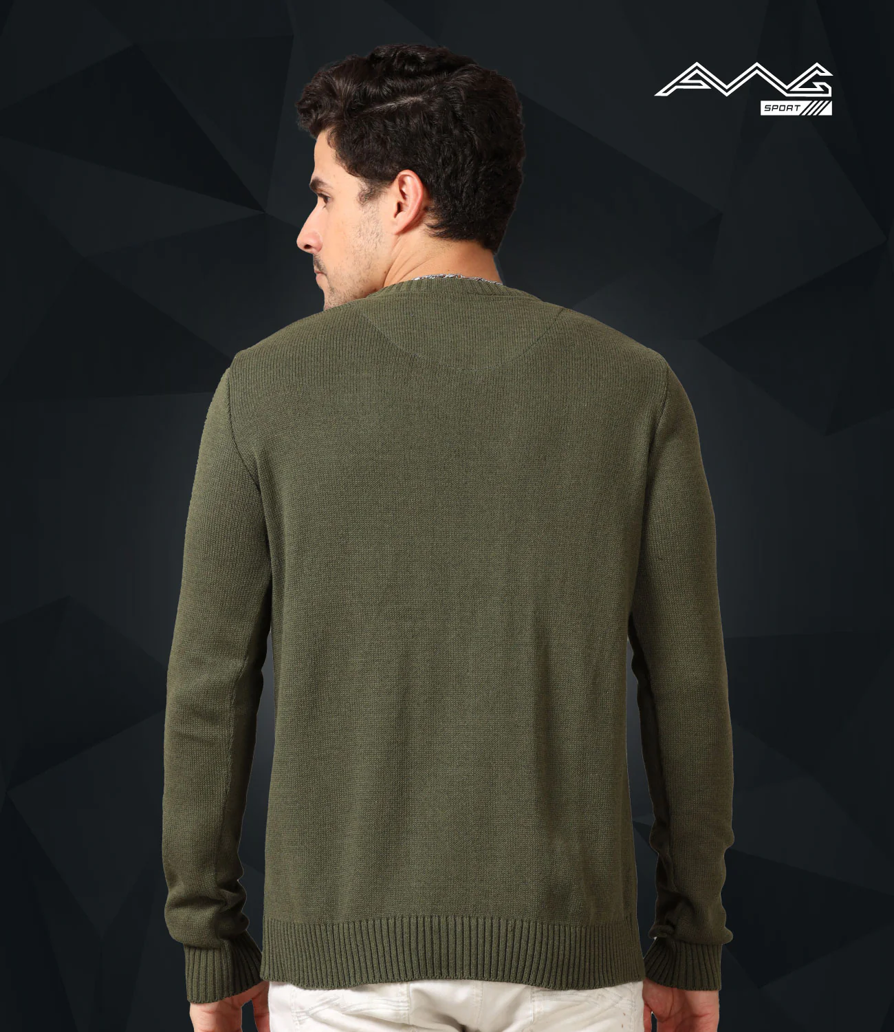 Men's V-Neck Full Sleeve Sweater - Image 12