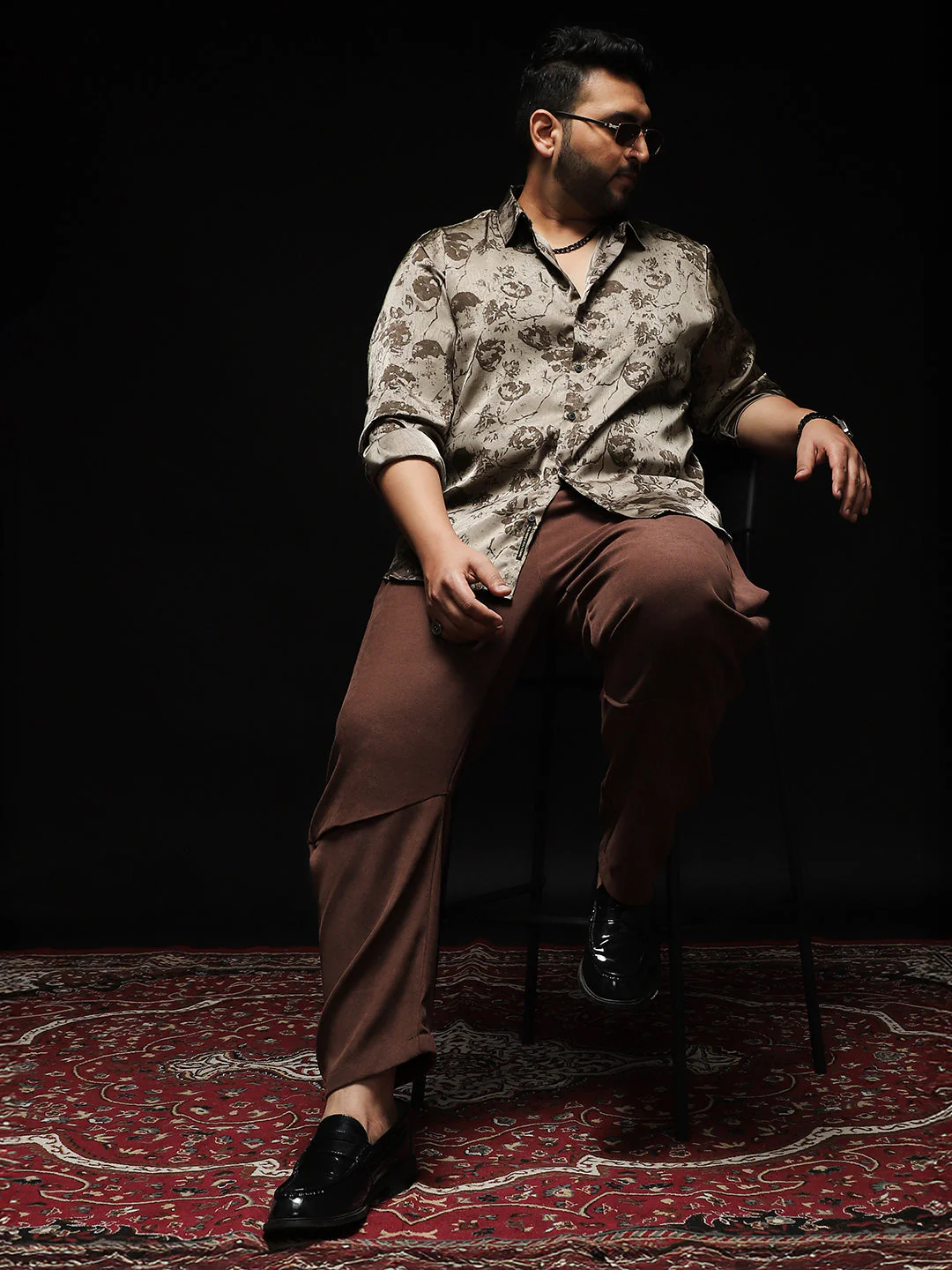 Faded-Flora Jacquard Shirt - Image 6