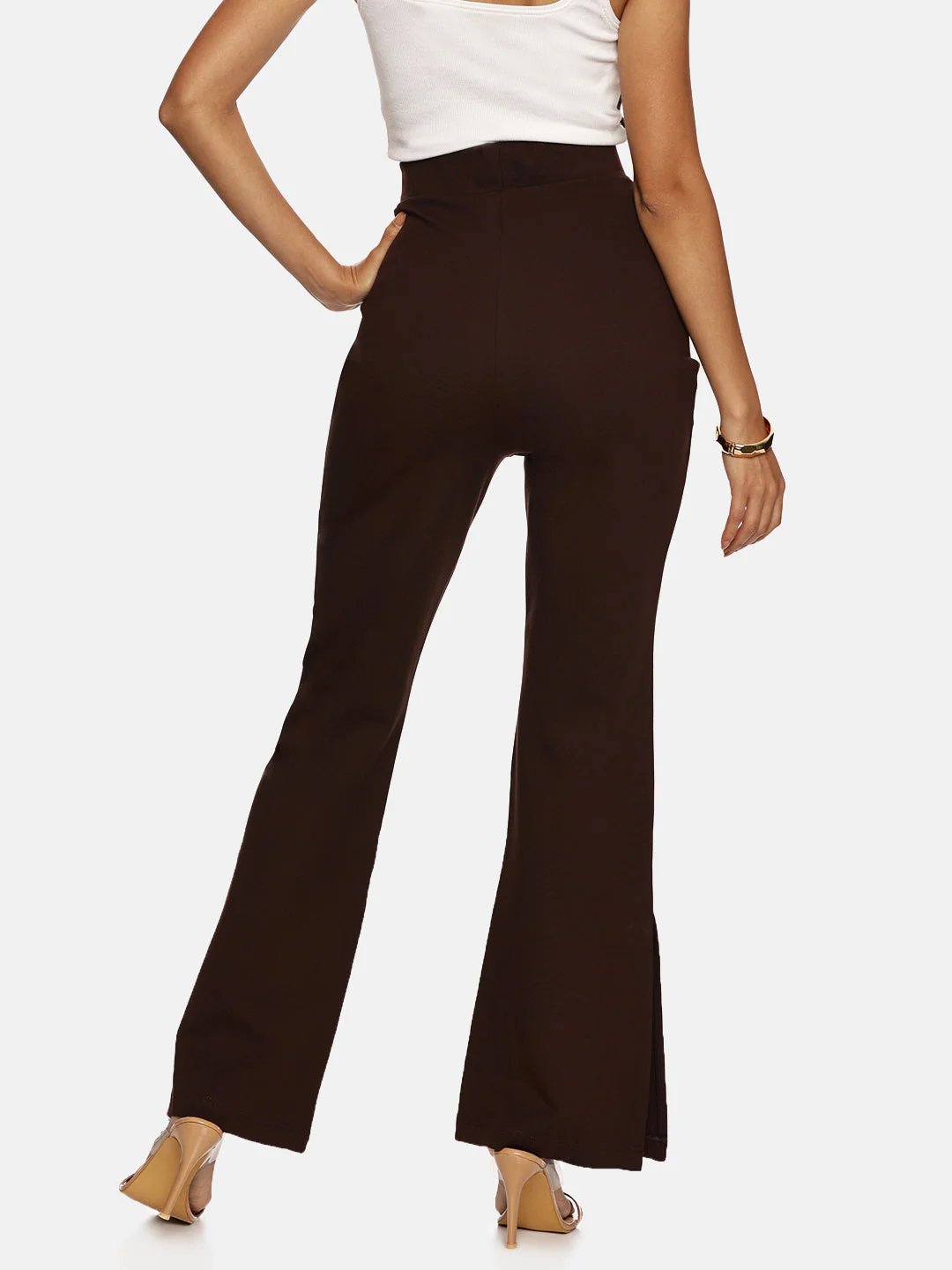 IS.U Mocha Flared Slit Pant - Image 4
