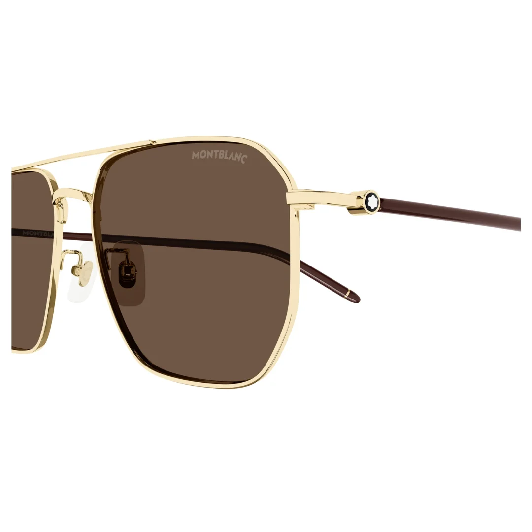 MONT BLANC Metal full Gold brown Square - Image 3