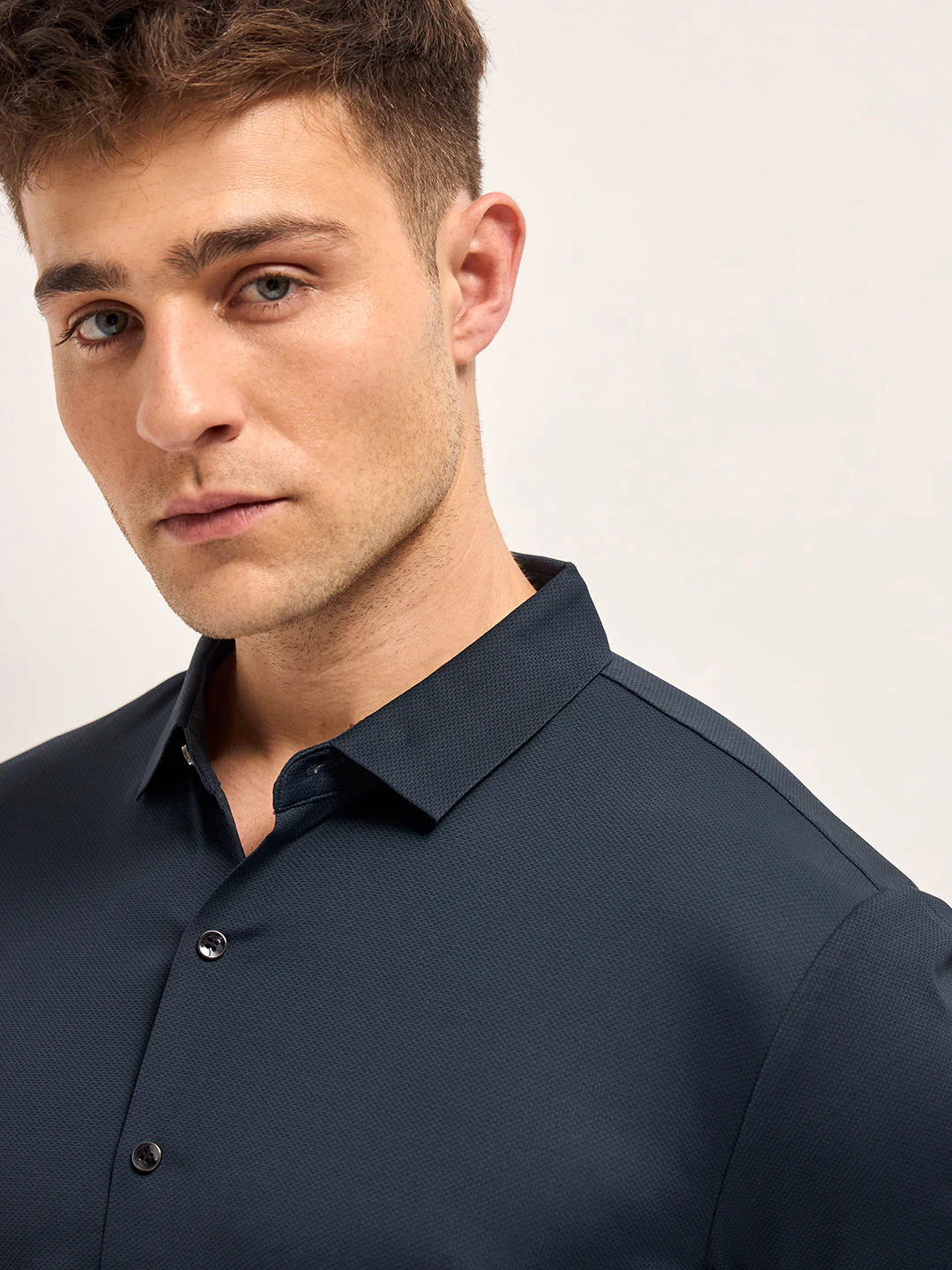 Navy Water Repellent with Seamless Edges High Performance Shirt - Image 5