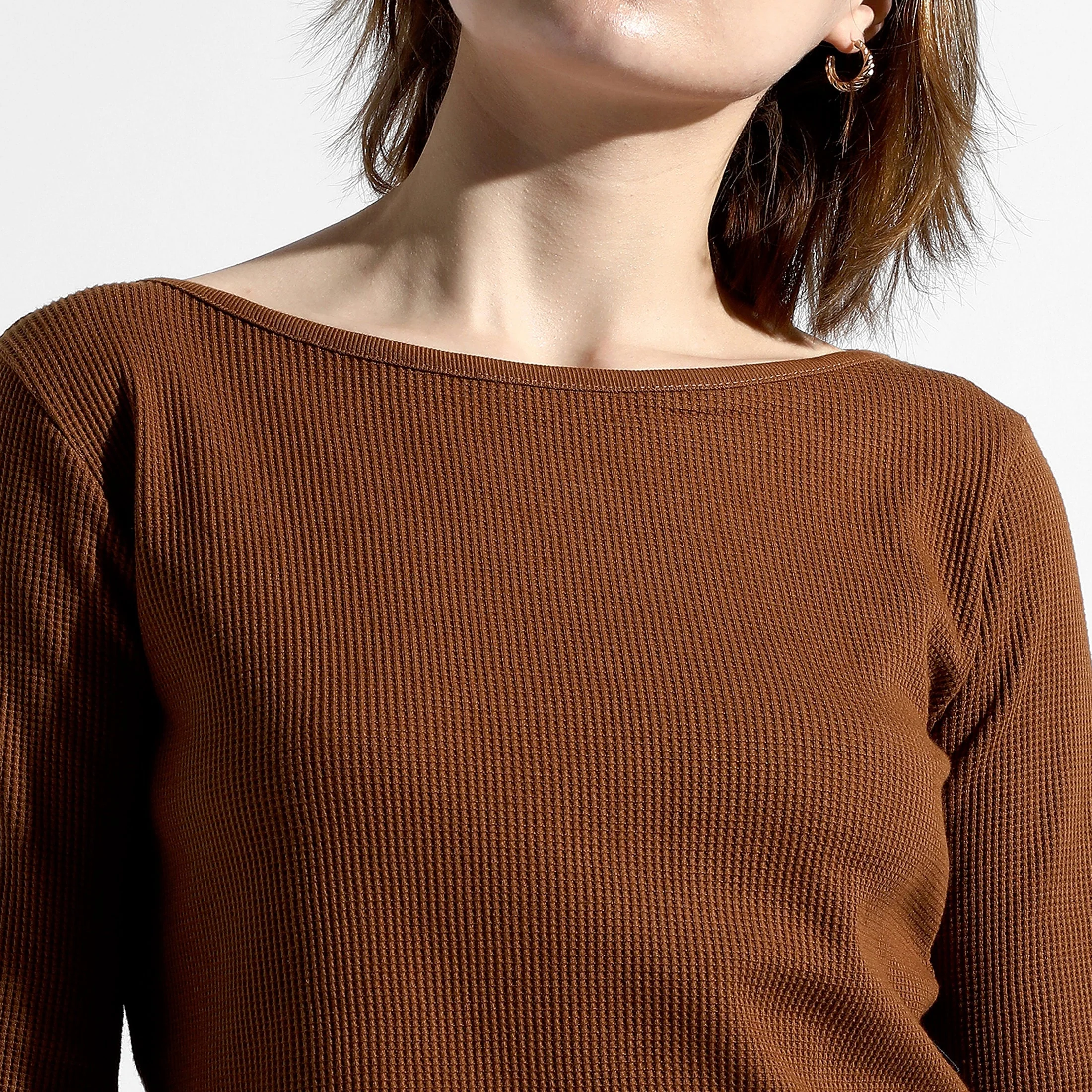 SOLID BROWN CO-ORDS SET - Image 7