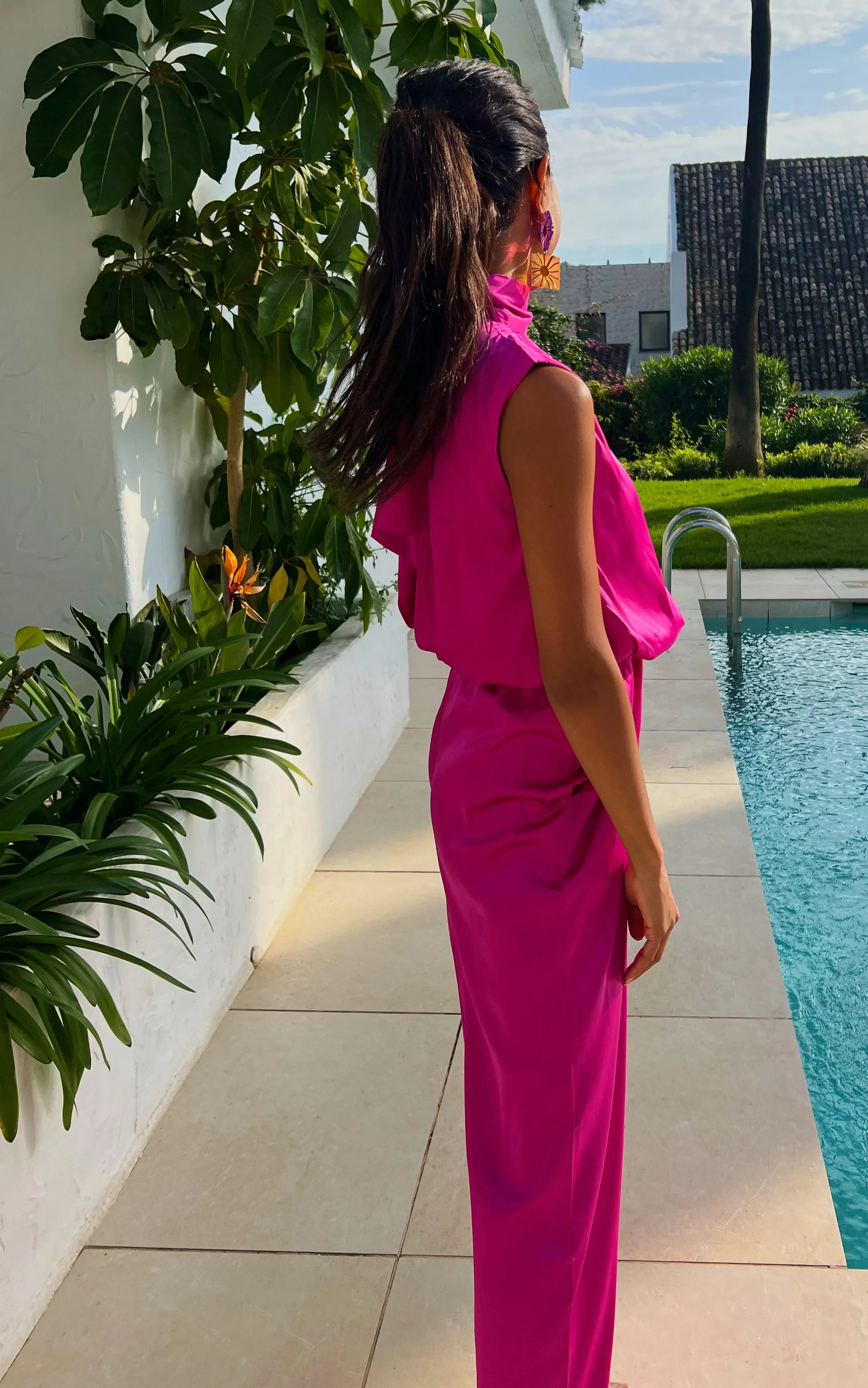 IS.U Pink Halter Neck Jumpsuit - Image 4