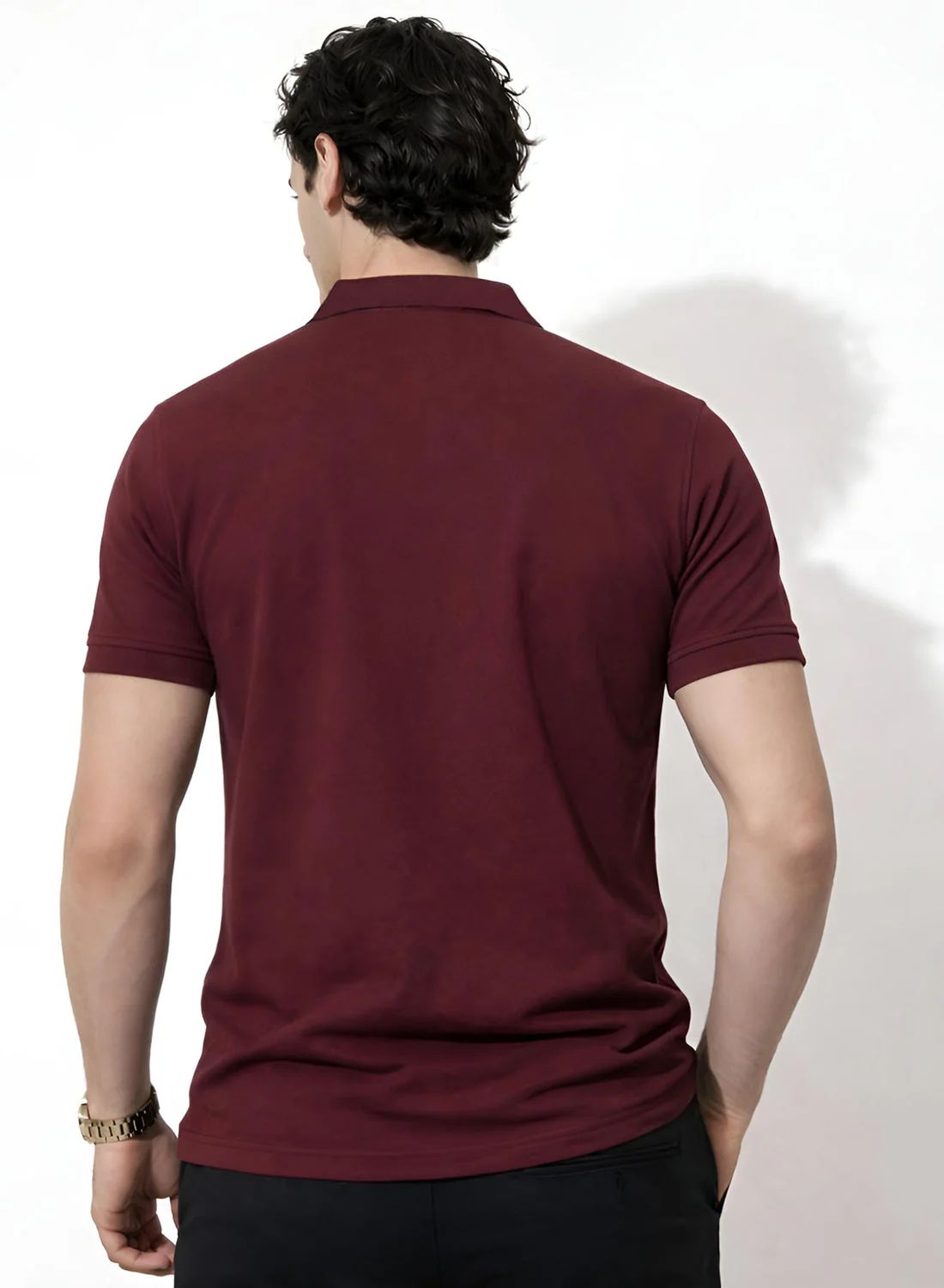 Adro Maroon Polo Tshirt for Men - Image 2
