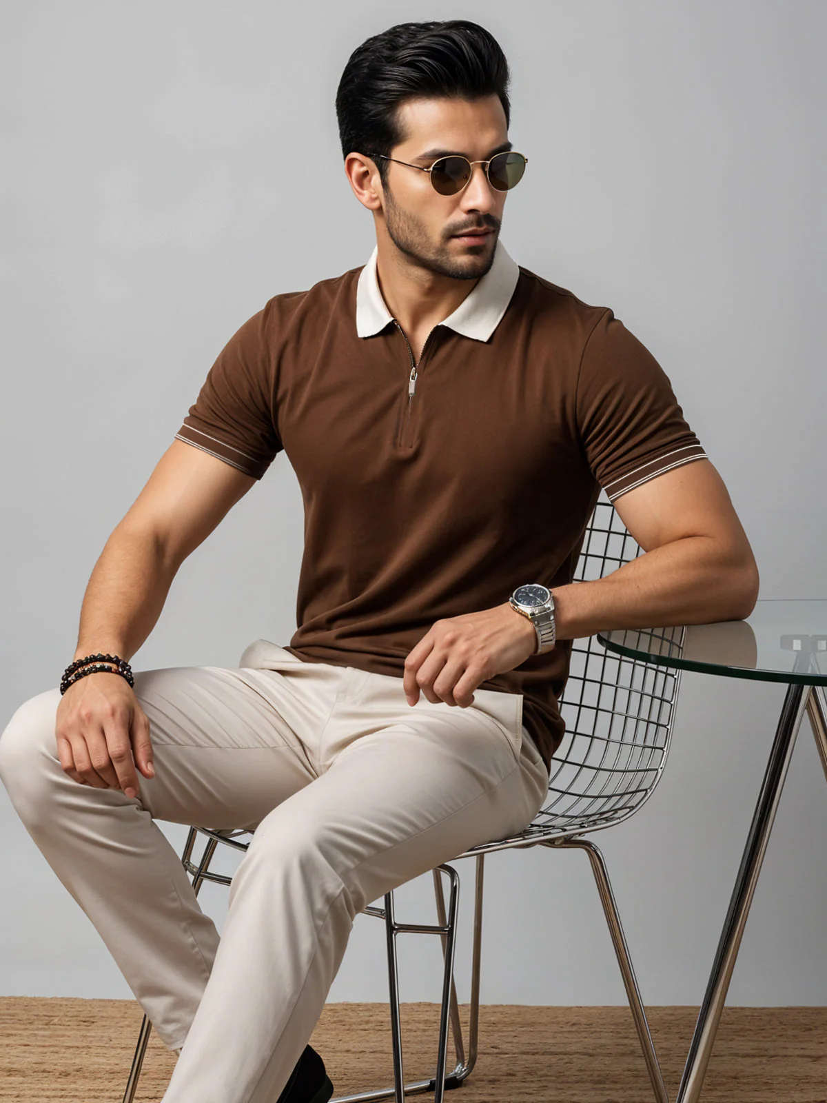 Plain Polo T-shirt - Image 54