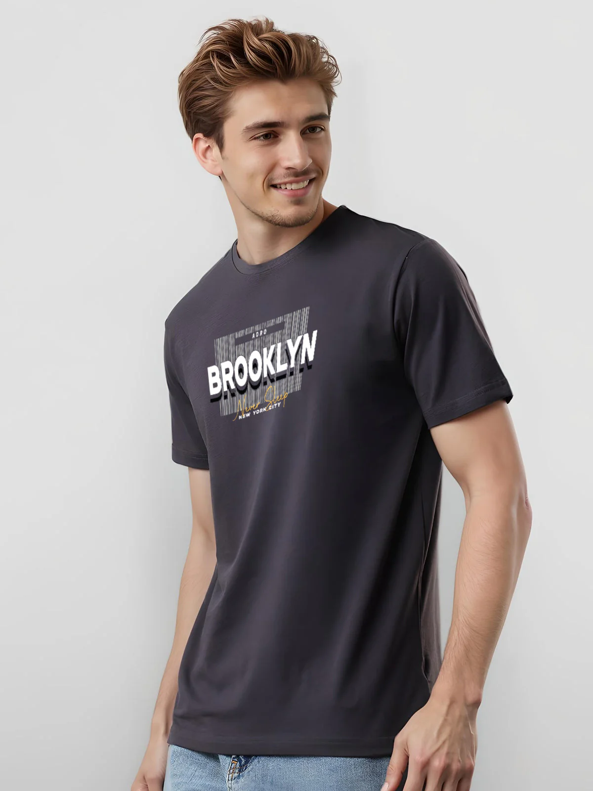 Lycra Cotton Regular Fit T-Shirt - Image 13
