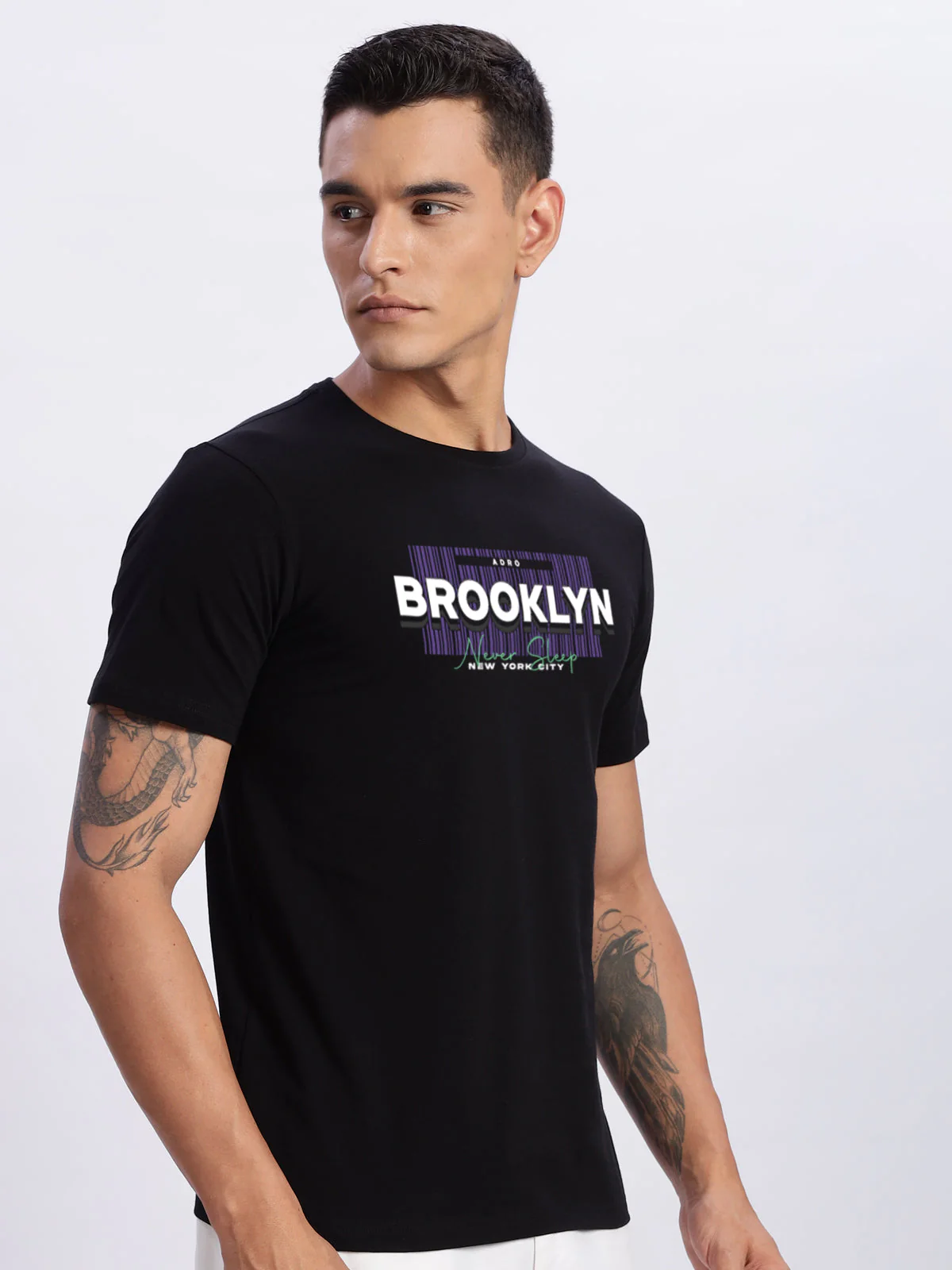 Lycra Cotton Regular Fit T-Shirt - Image 4
