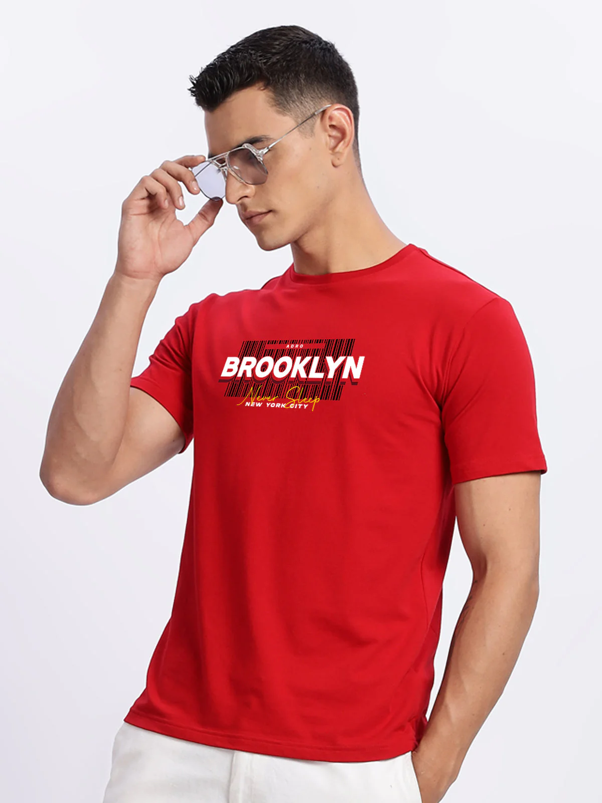 Lycra Cotton Regular Fit T-Shirt - Image 49