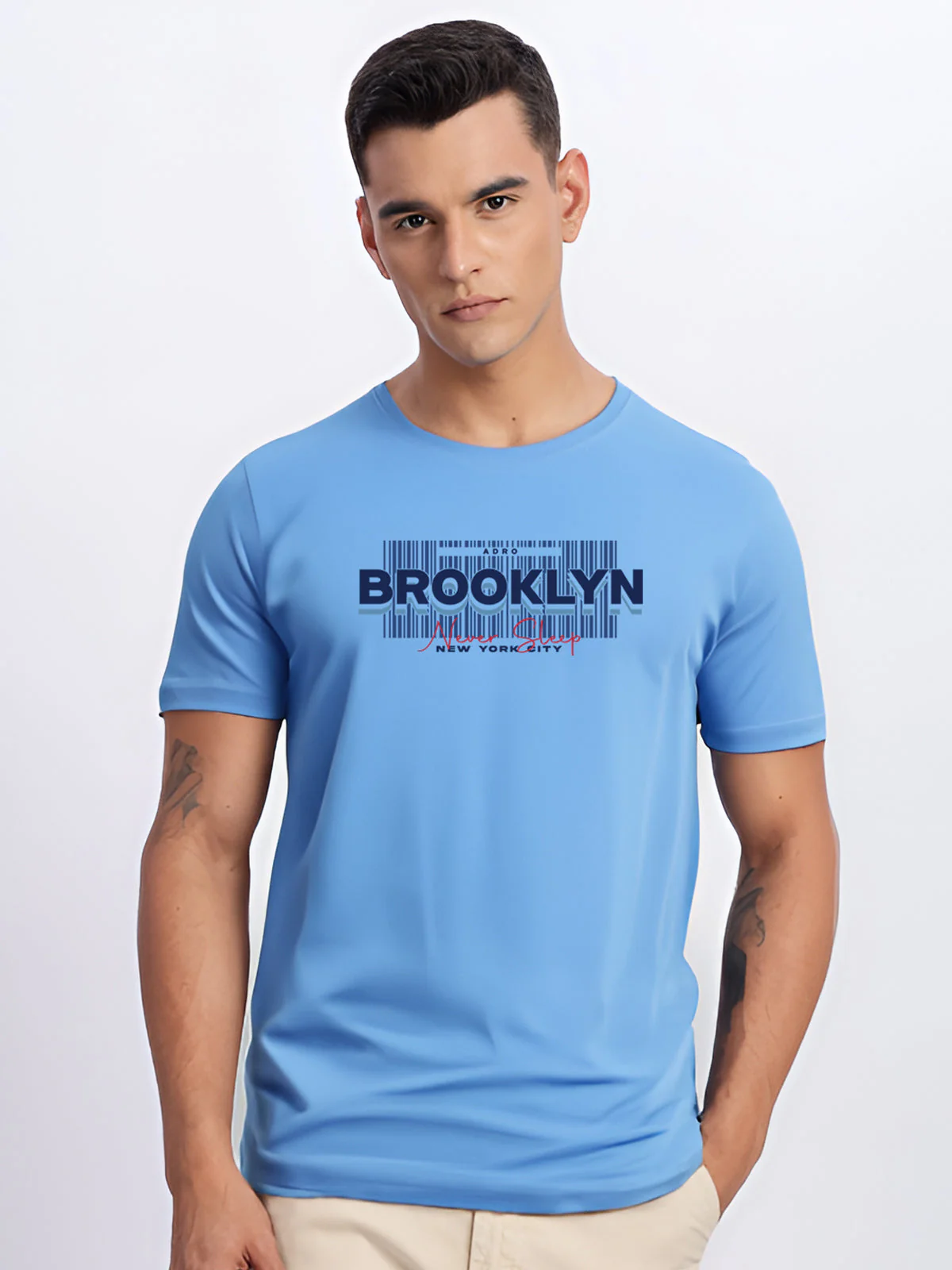 Lycra Cotton Regular Fit T-Shirt - Image 50