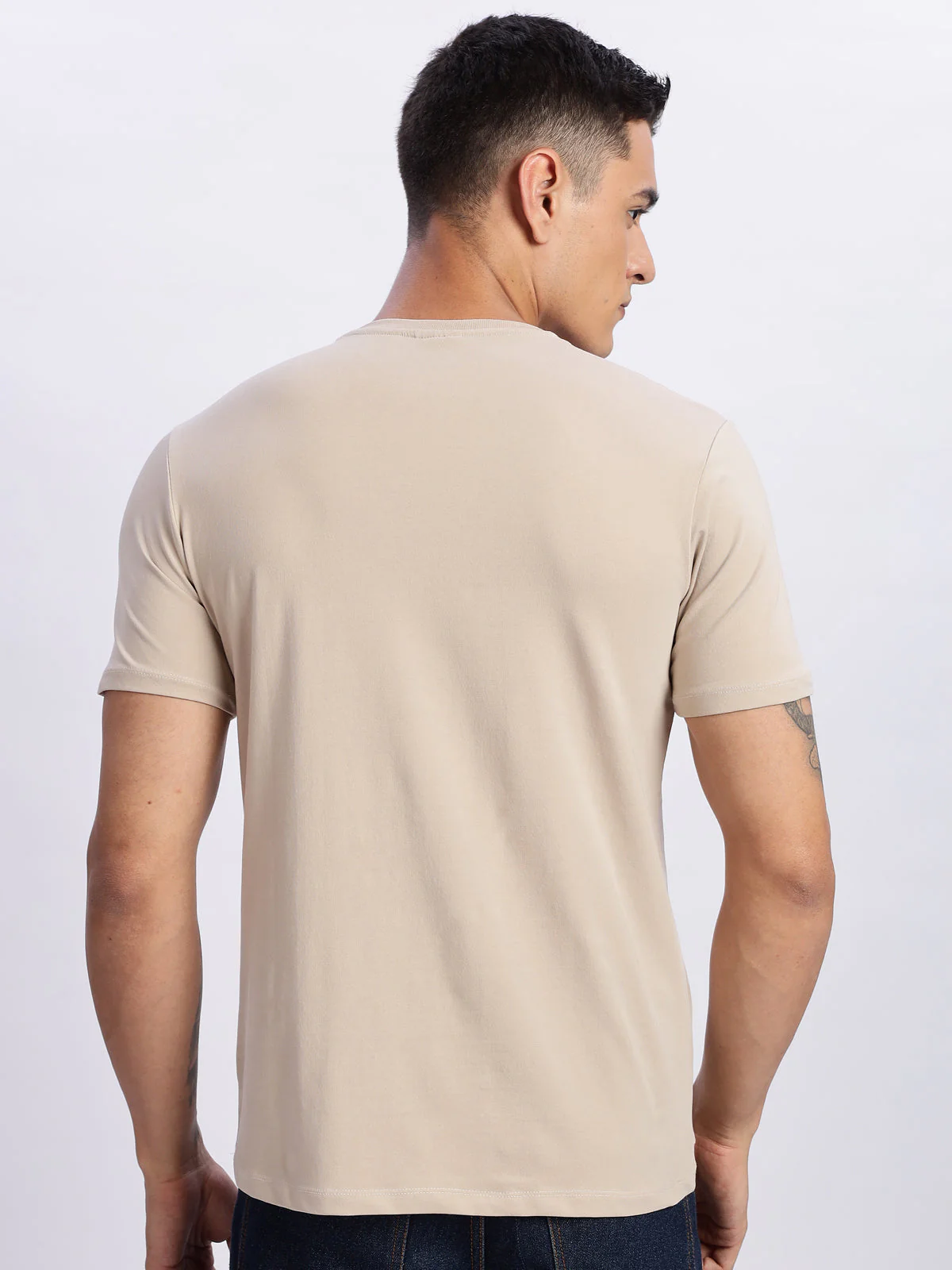 Lycra Cotton Regular Fit T-Shirt - Image 3
