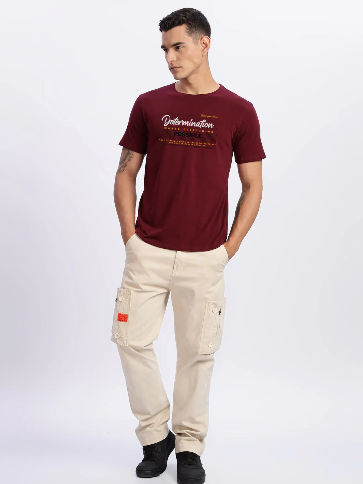 Lycra Cotton Regular Fit T-Shirt - Image 30