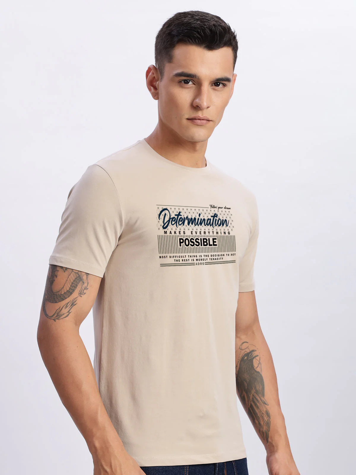 Lycra Cotton Regular Fit T-Shirt - Image 4
