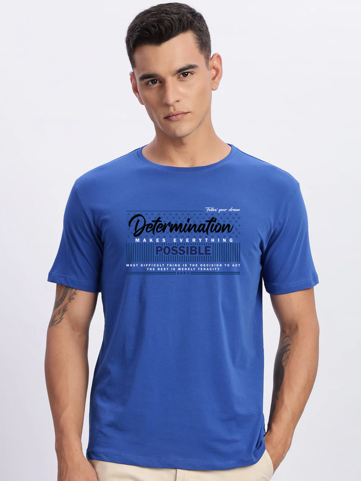 Lycra Cotton Regular Fit T-Shirt - Image 47