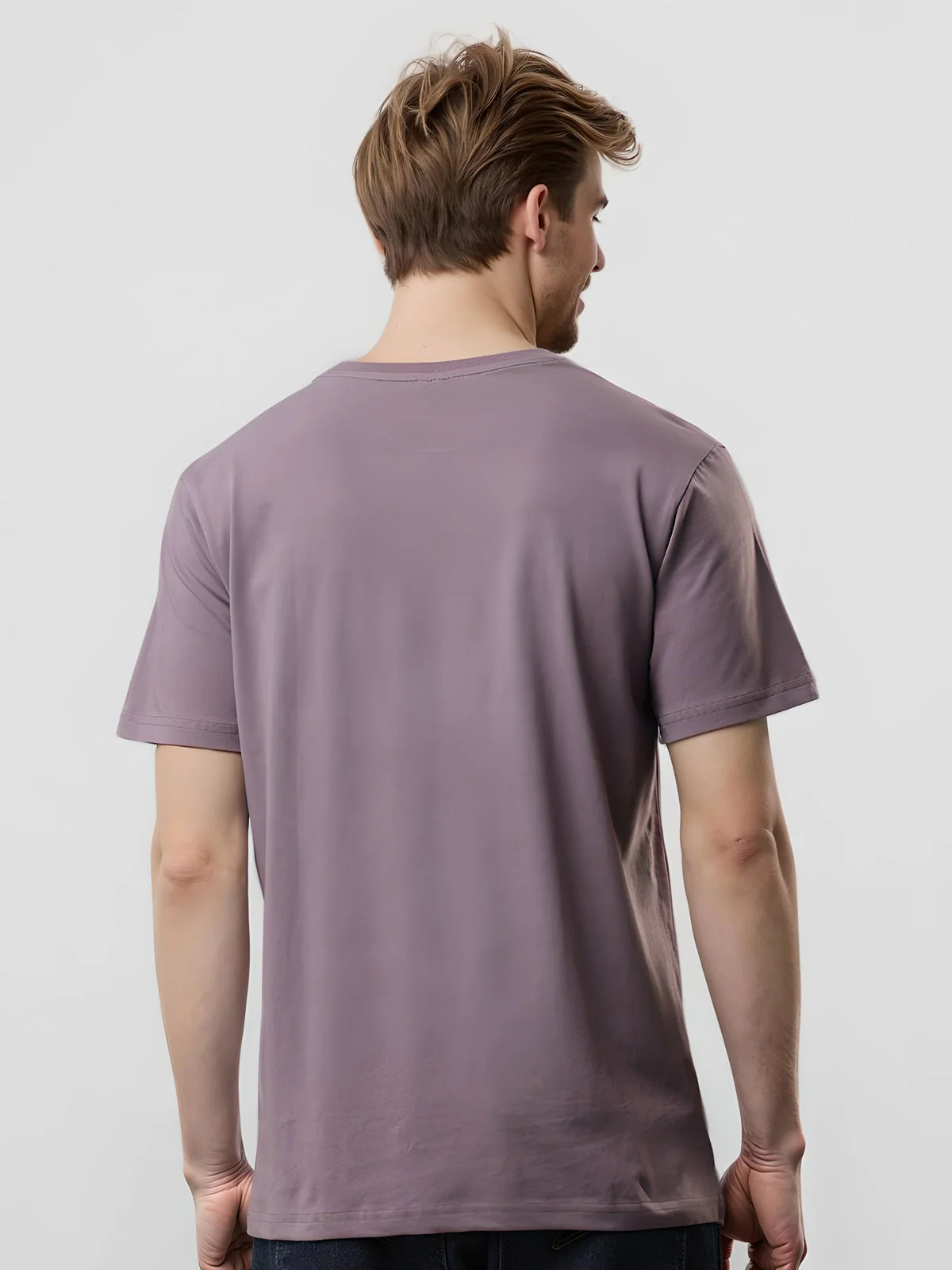 Lycra Cotton Regular Fit T-Shirt - Image 17