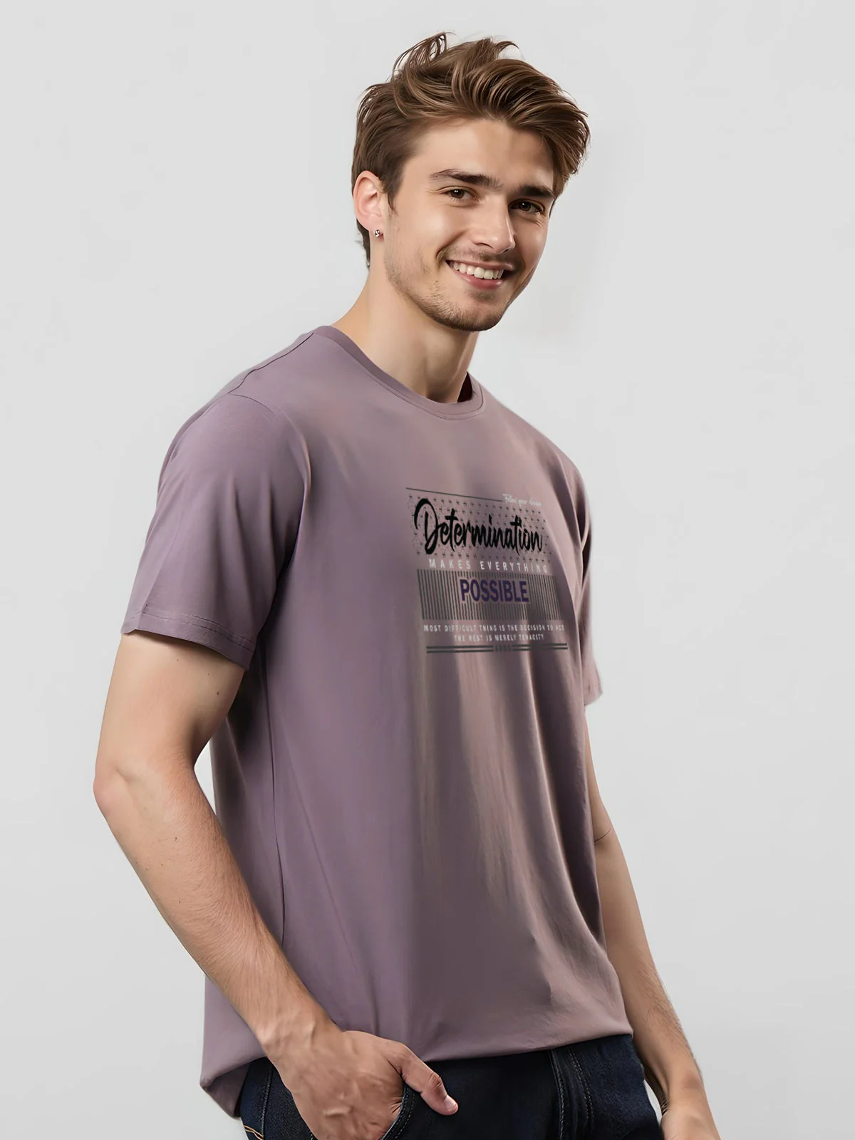 Lycra Cotton Regular Fit T-Shirt - Image 18