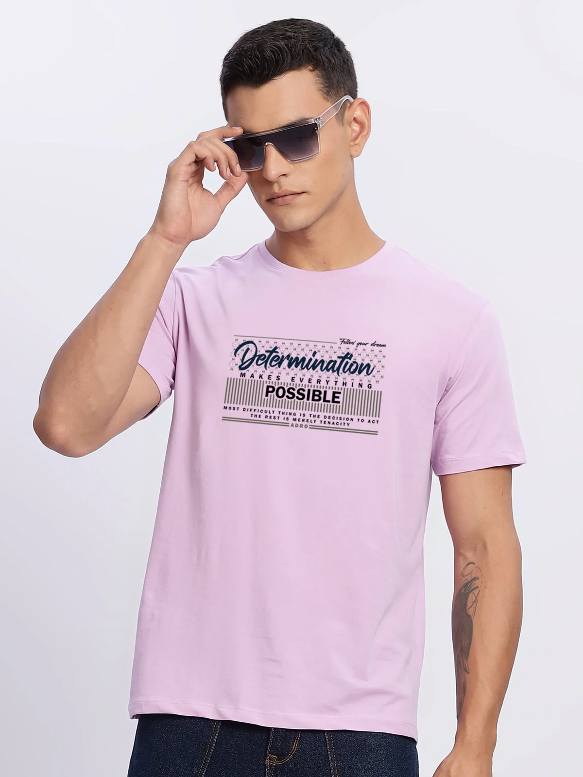 Lycra Cotton Regular Fit T-Shirt - Image 28