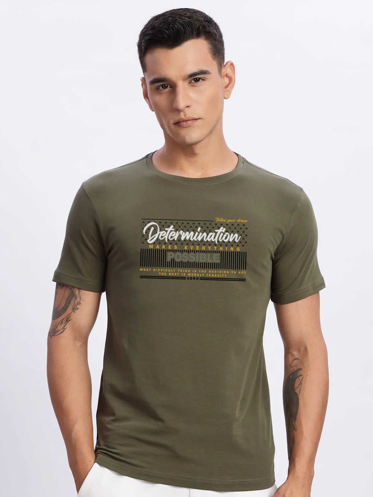 Lycra Cotton Regular Fit T-Shirt - Image 36