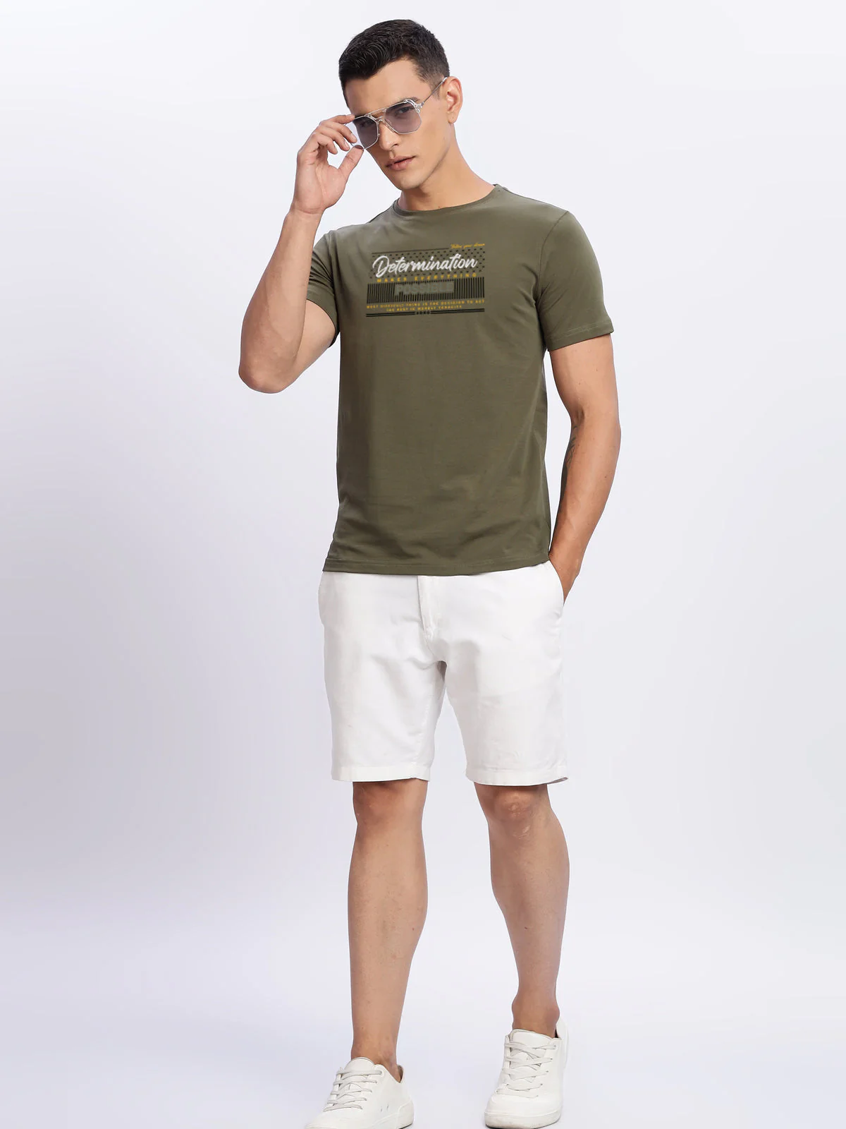 Lycra Cotton Regular Fit T-Shirt - Image 40