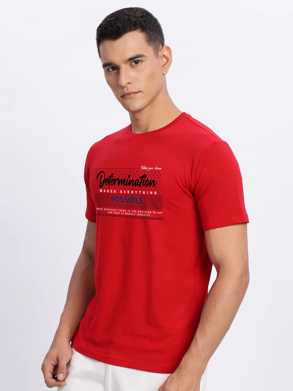 Lycra Cotton Regular Fit T-Shirt - Image 48