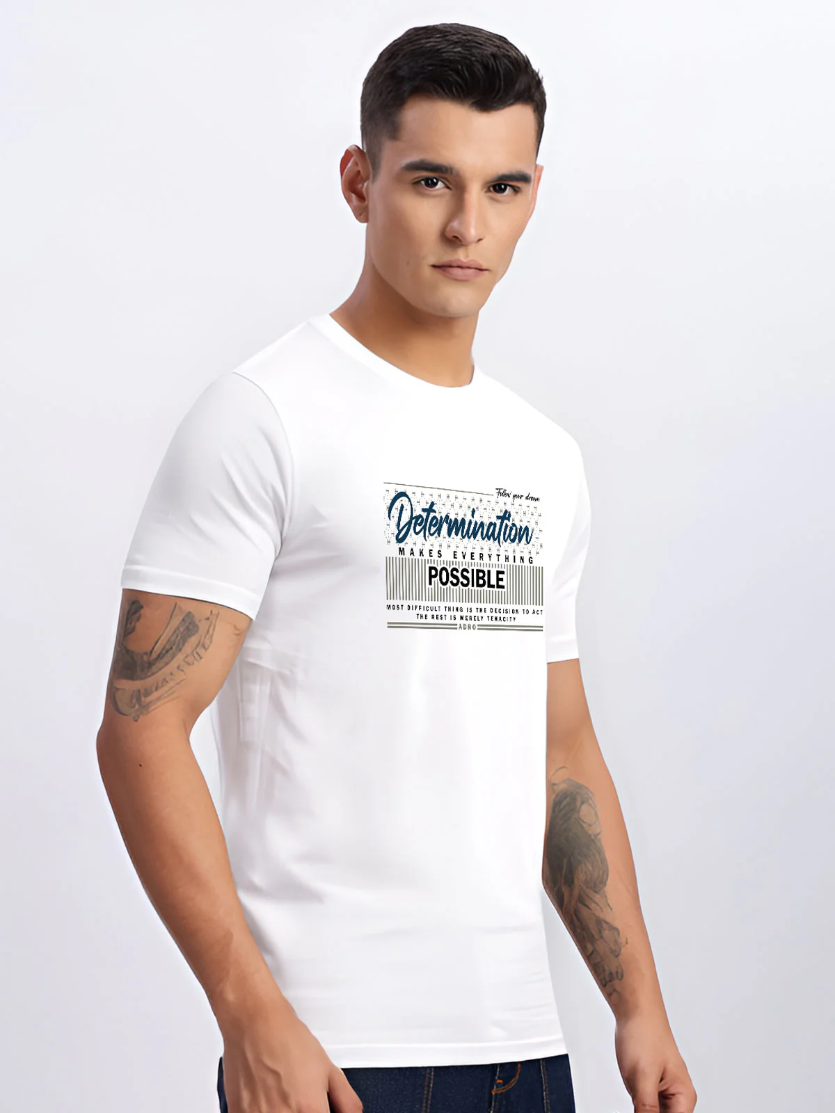 Lycra Cotton Regular Fit T-Shirt - Image 59