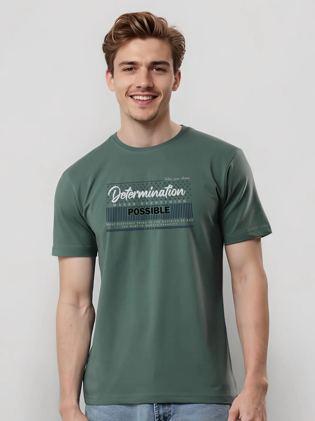 Lycra Cotton Regular Fit T-Shirt - Image 8