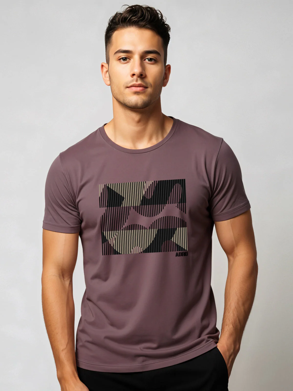 Cotton Lycra Casual Half Sleeve Round Neck Graphic Tee - Image 29