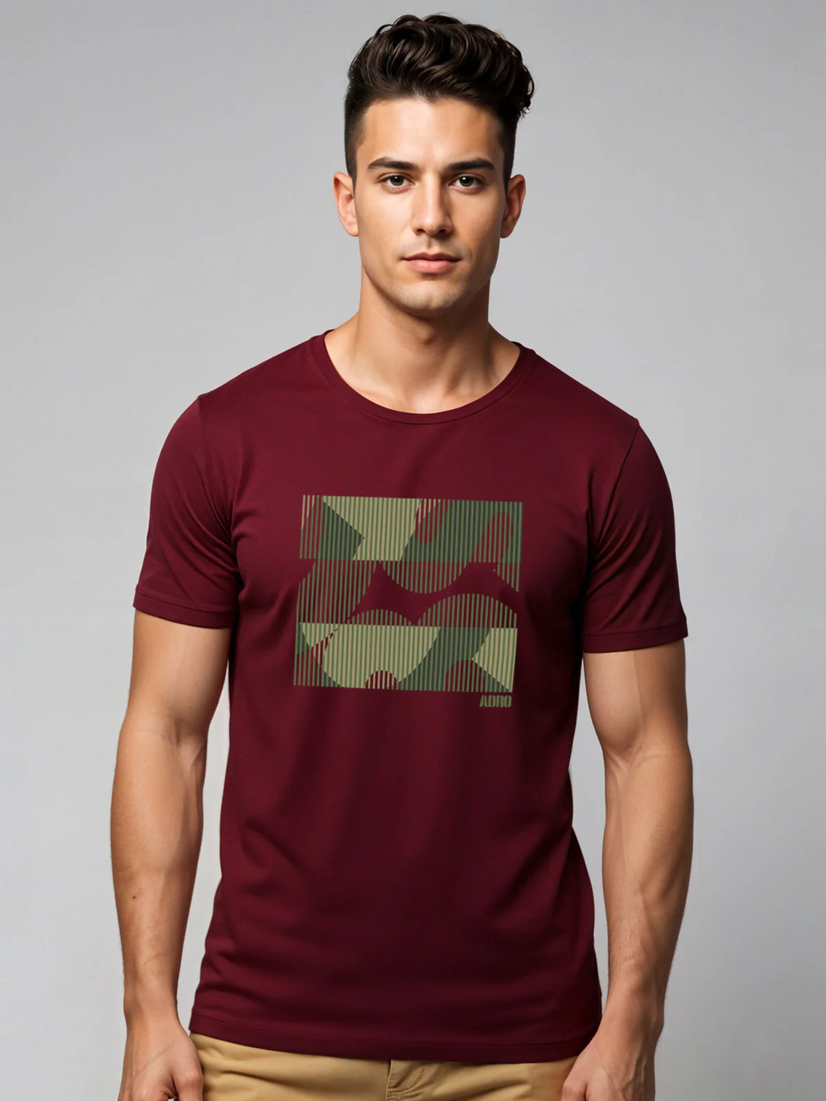 Cotton Lycra Casual Half Sleeve Round Neck Graphic Tee - Image 36