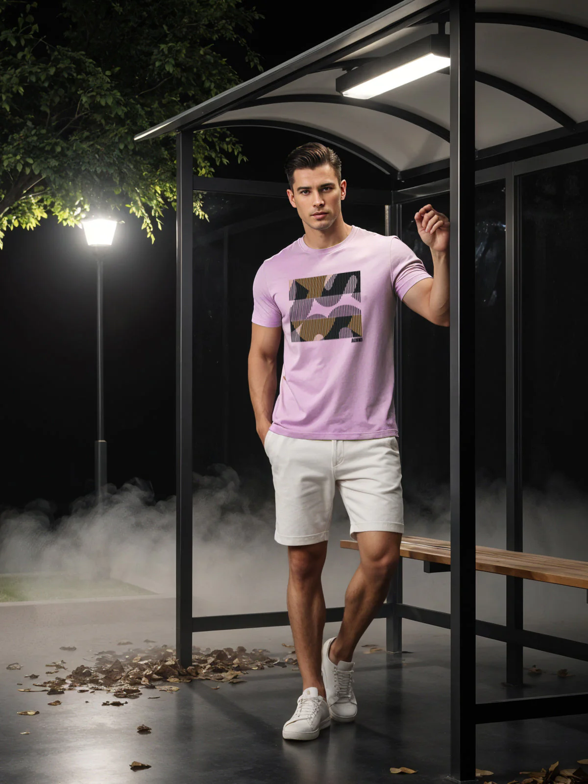 Cotton Lycra Casual Half Sleeve Round Neck Graphic Tee - Image 3