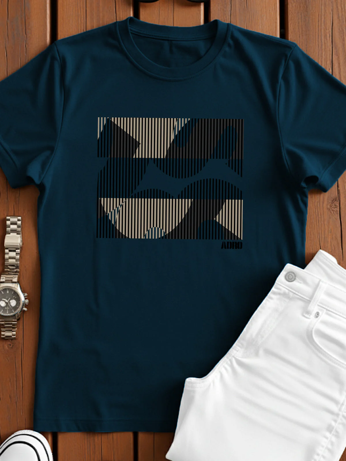 Cotton Lycra Casual Half Sleeve Round Neck Graphic Tee - Image 51