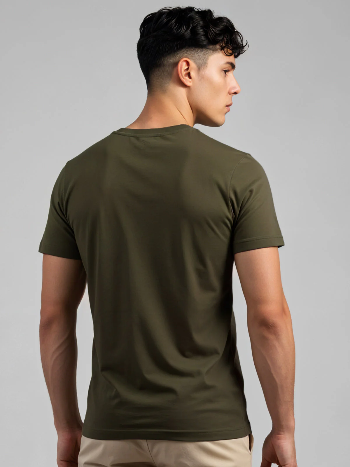 Cotton Lycra Half Sleeve Graphic Tee - Image 2