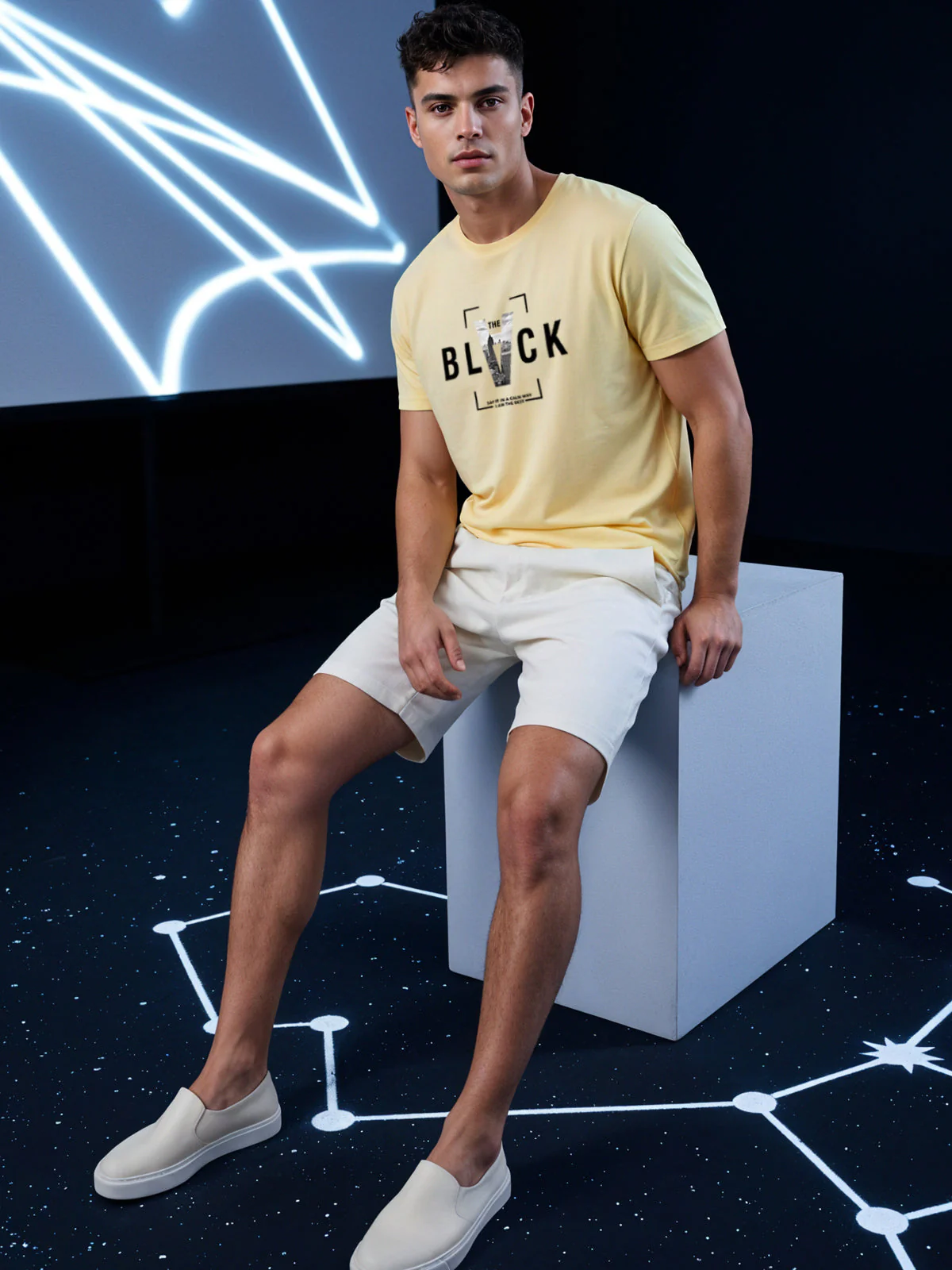 Cotton Lycra Half Sleeve Graphic Tee - Image 41